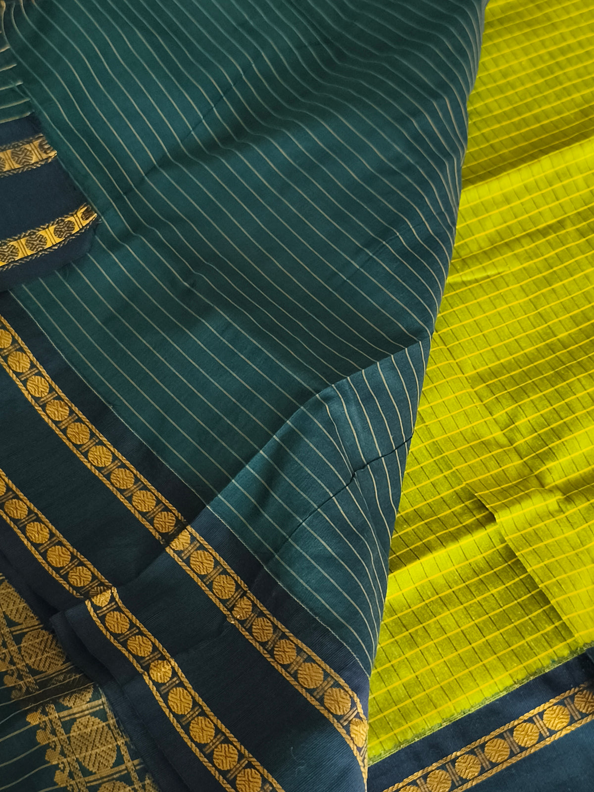 Checked Design Kalyani Cotton Pattu Saree
