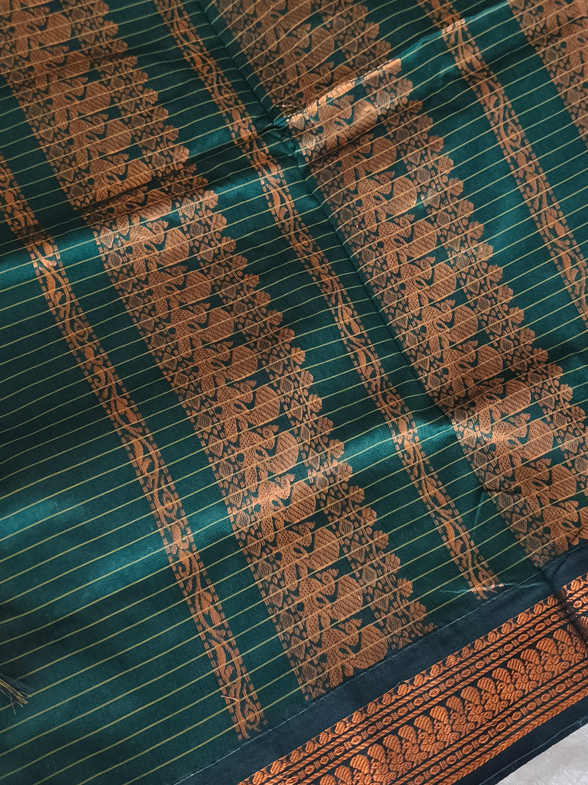 Checked Design Kalyani Cotton Pattu Saree