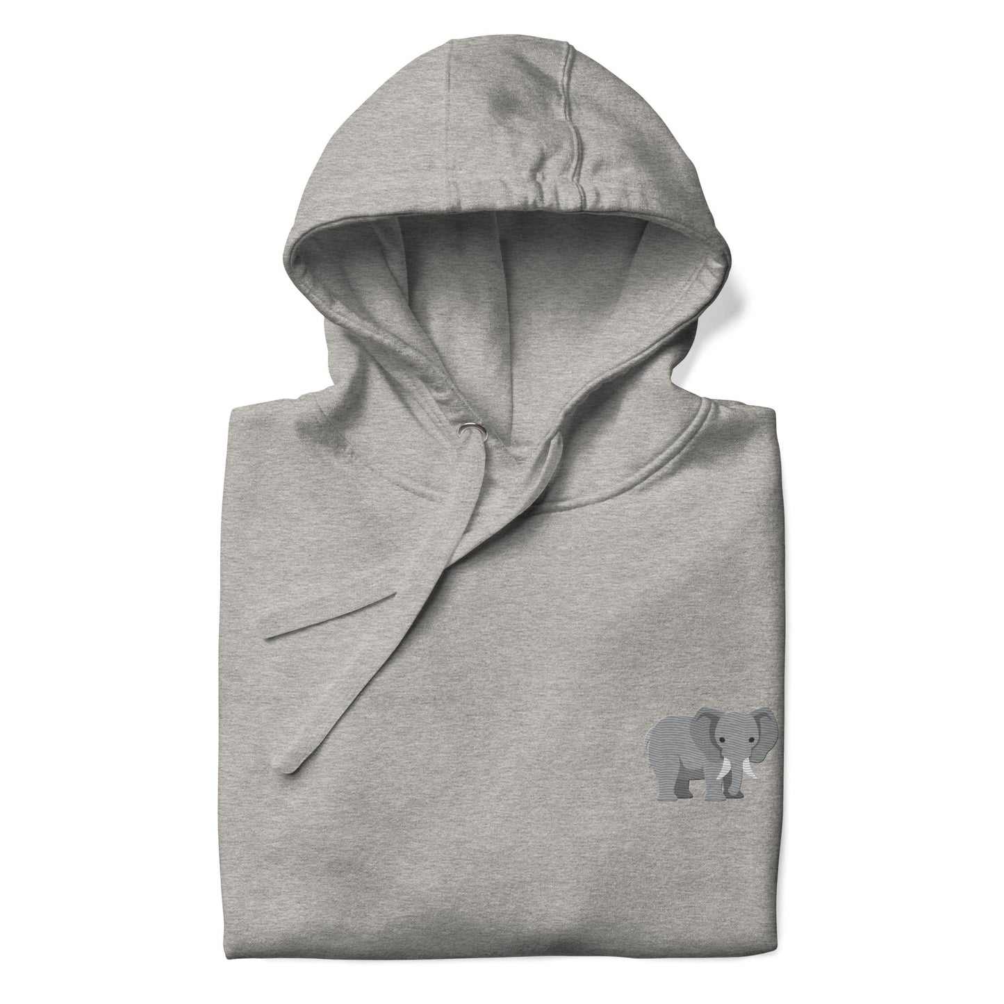 Think Ocean Elephant Aspirations Cotton Blend Embroidered Hoodie