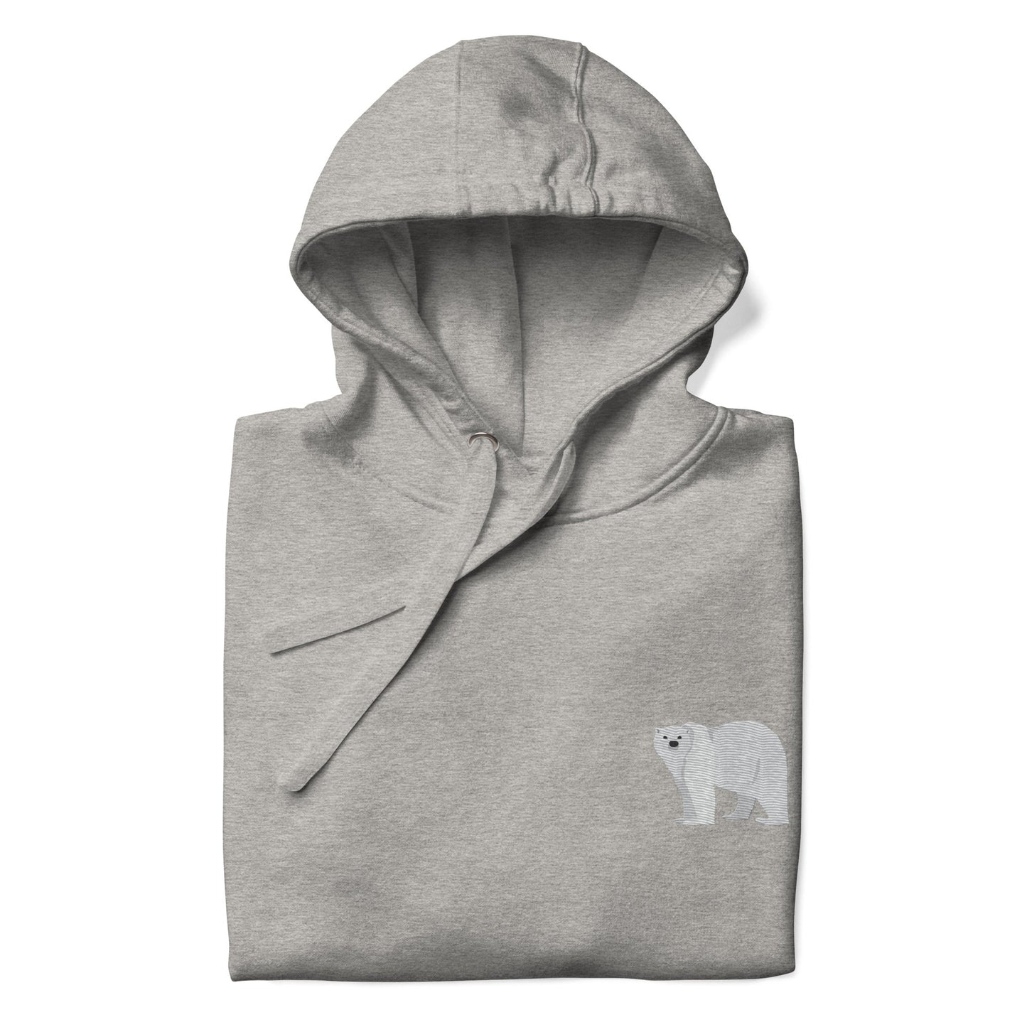 Think Ocean Polar Bear Aspirations Cotton Blend Embroidered Hoodie
