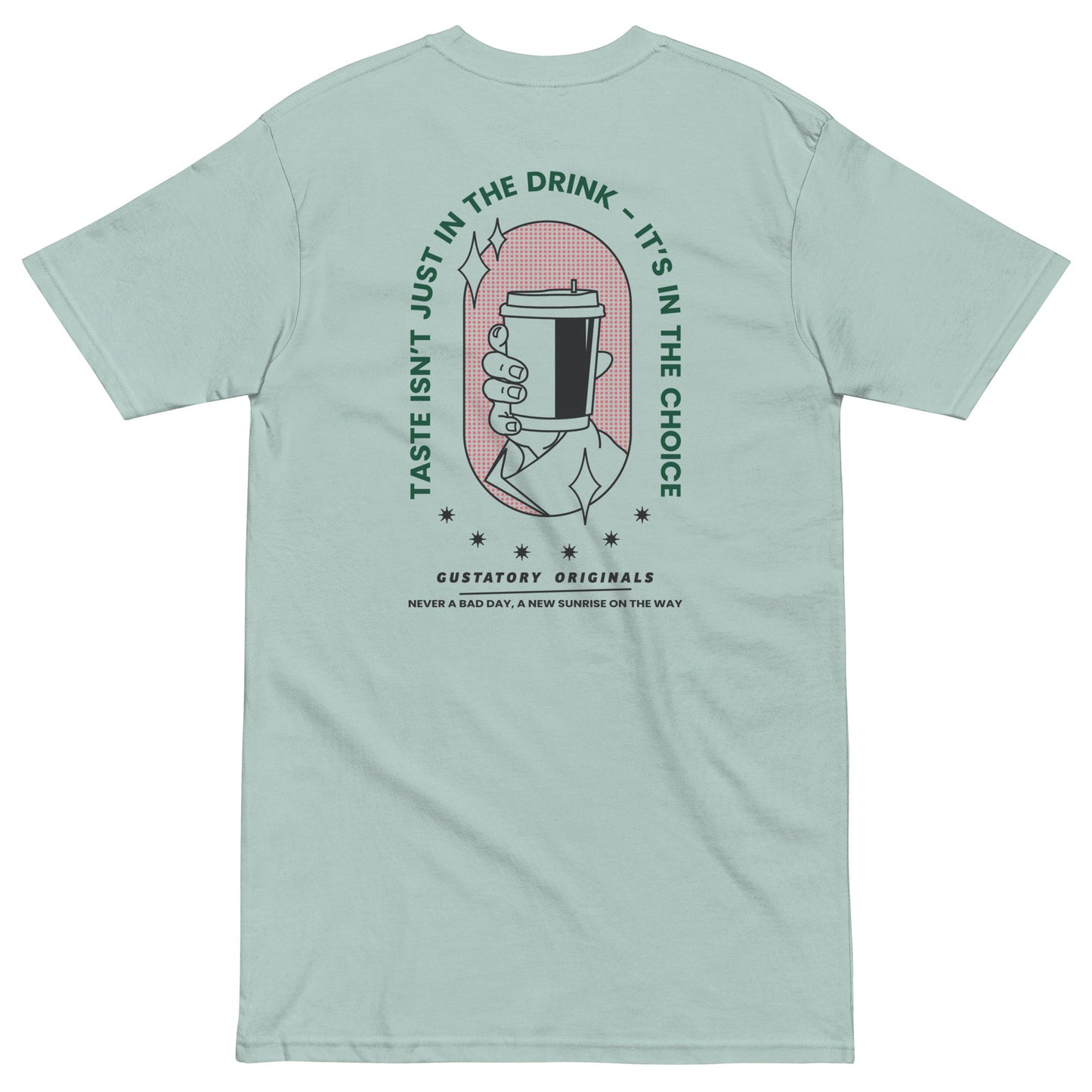 GUSTATORY Originals Good Taste... Heavy Cotton Embroidered T-Shirt