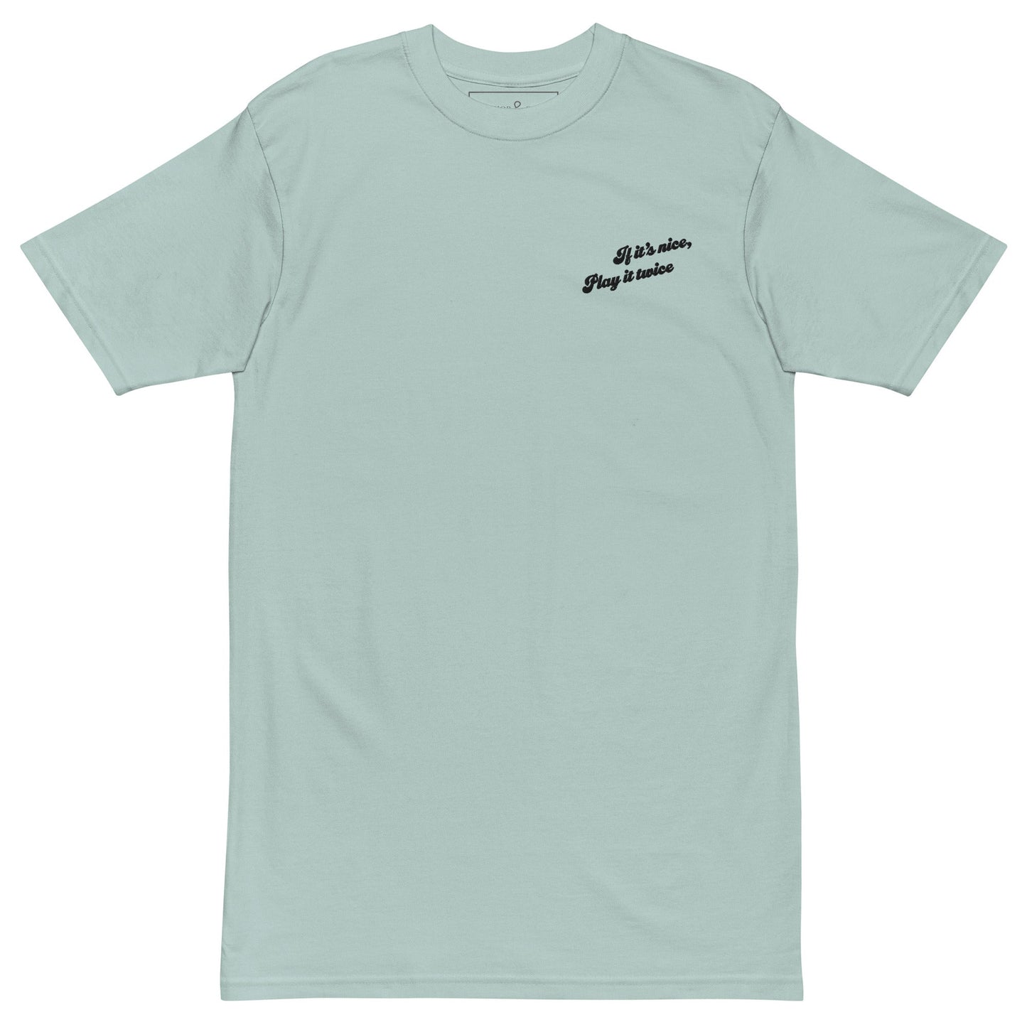 If It's Nice Play It Twice DISCO! Cotton Embroidered Oversized T-Shirt