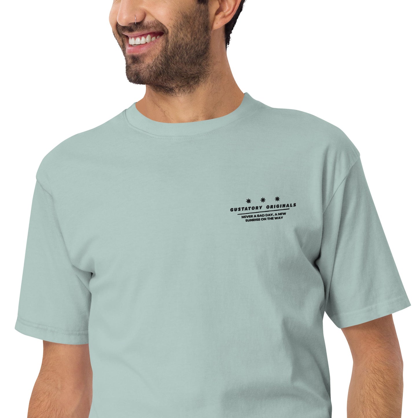 GUSTATORY Originals Good Taste... Heavy Cotton Embroidered T-Shirt