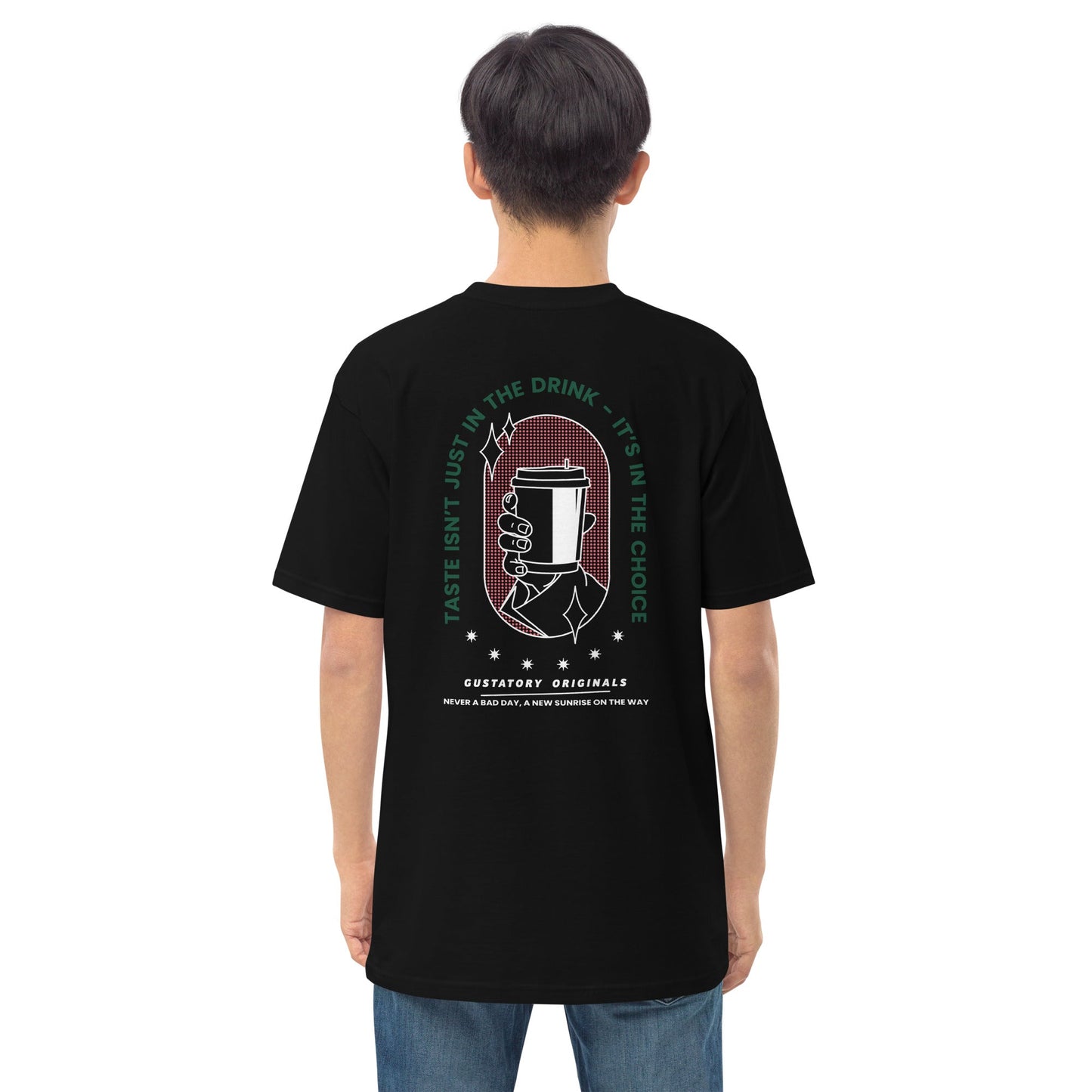 GUSTATORY Originals Good Taste... Heavy Cotton Embroidered T-Shirt