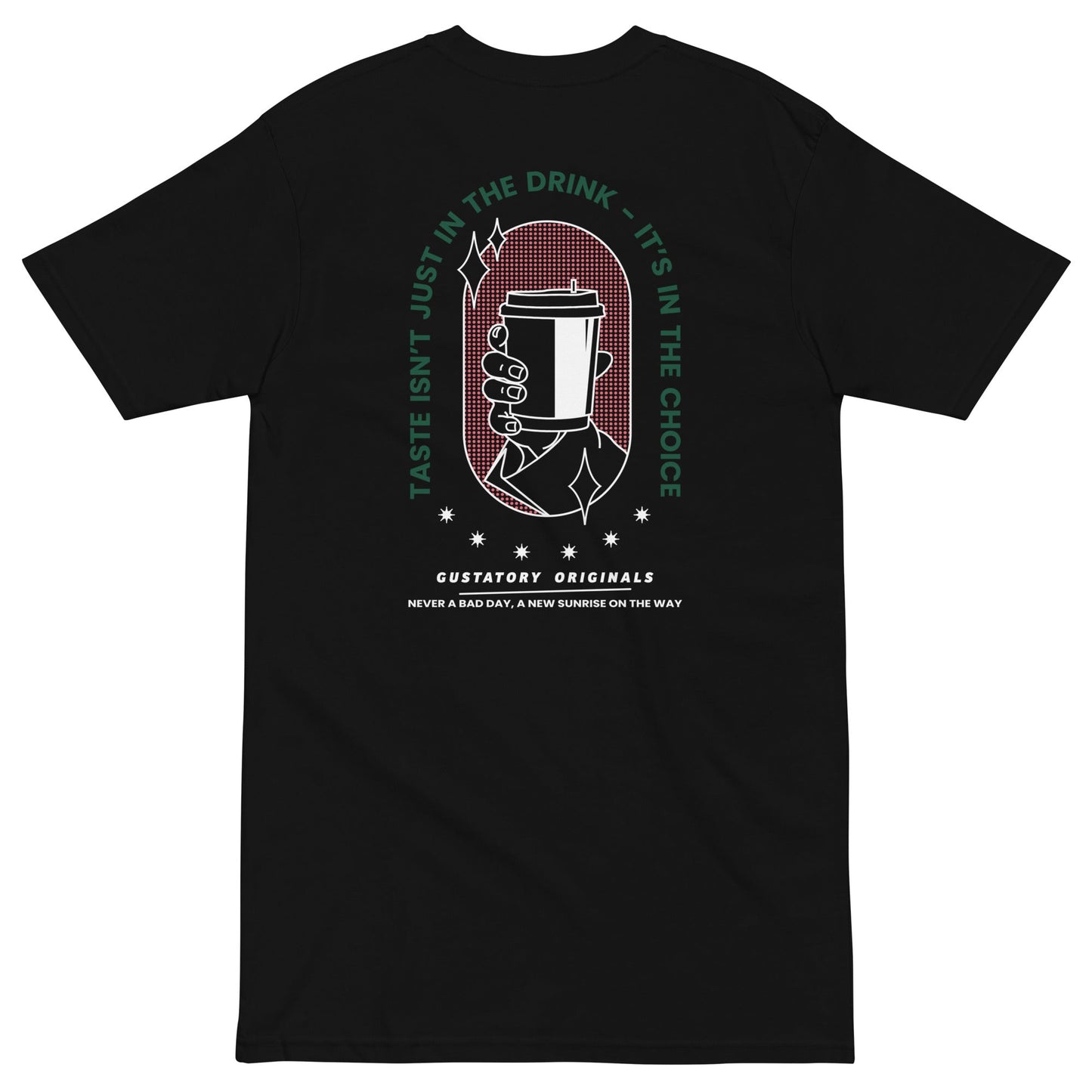 GUSTATORY Originals Good Taste... Heavy Cotton Embroidered T-Shirt