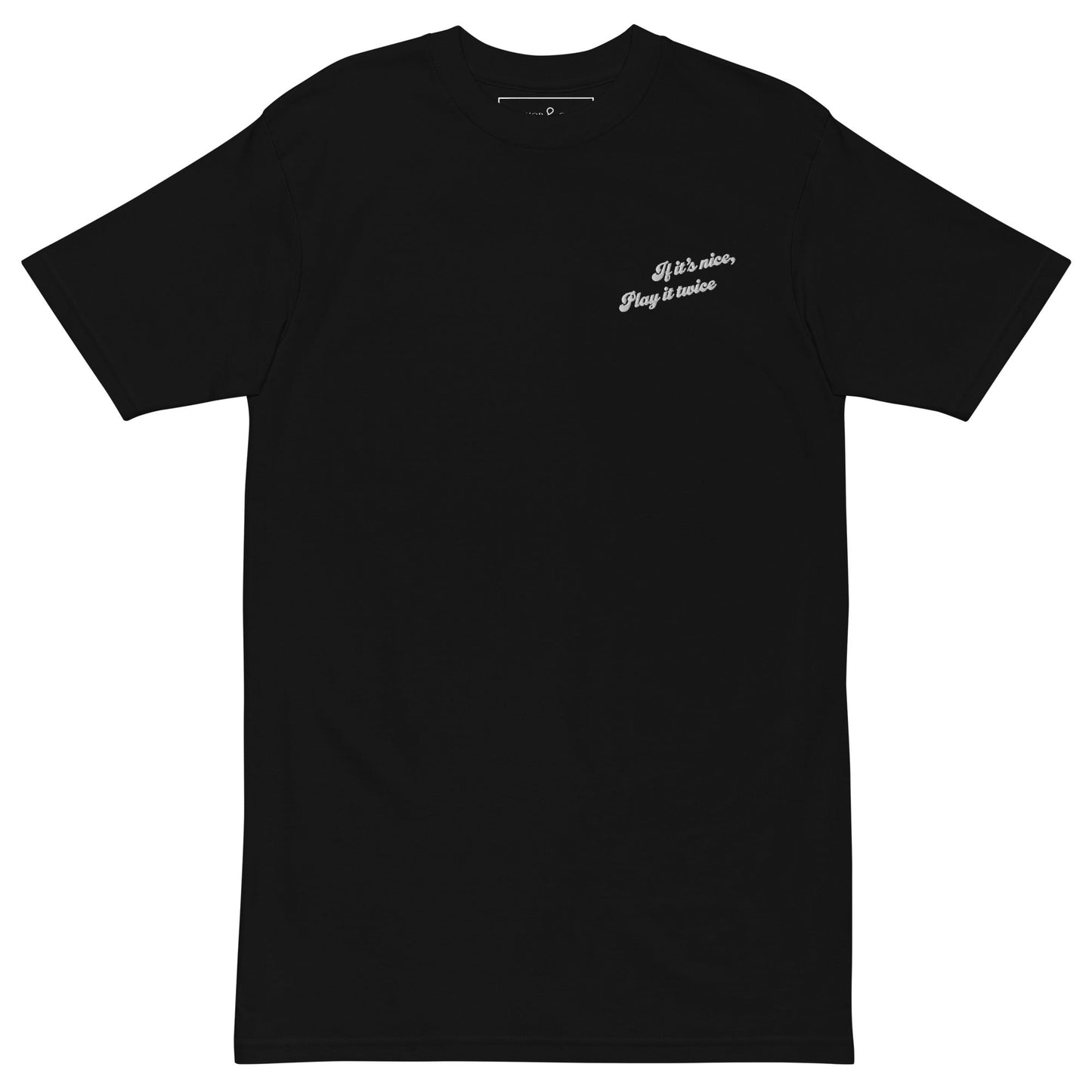 If It's Nice Play It Twice DISCO! Cotton Embroidered Oversized T-Shirt