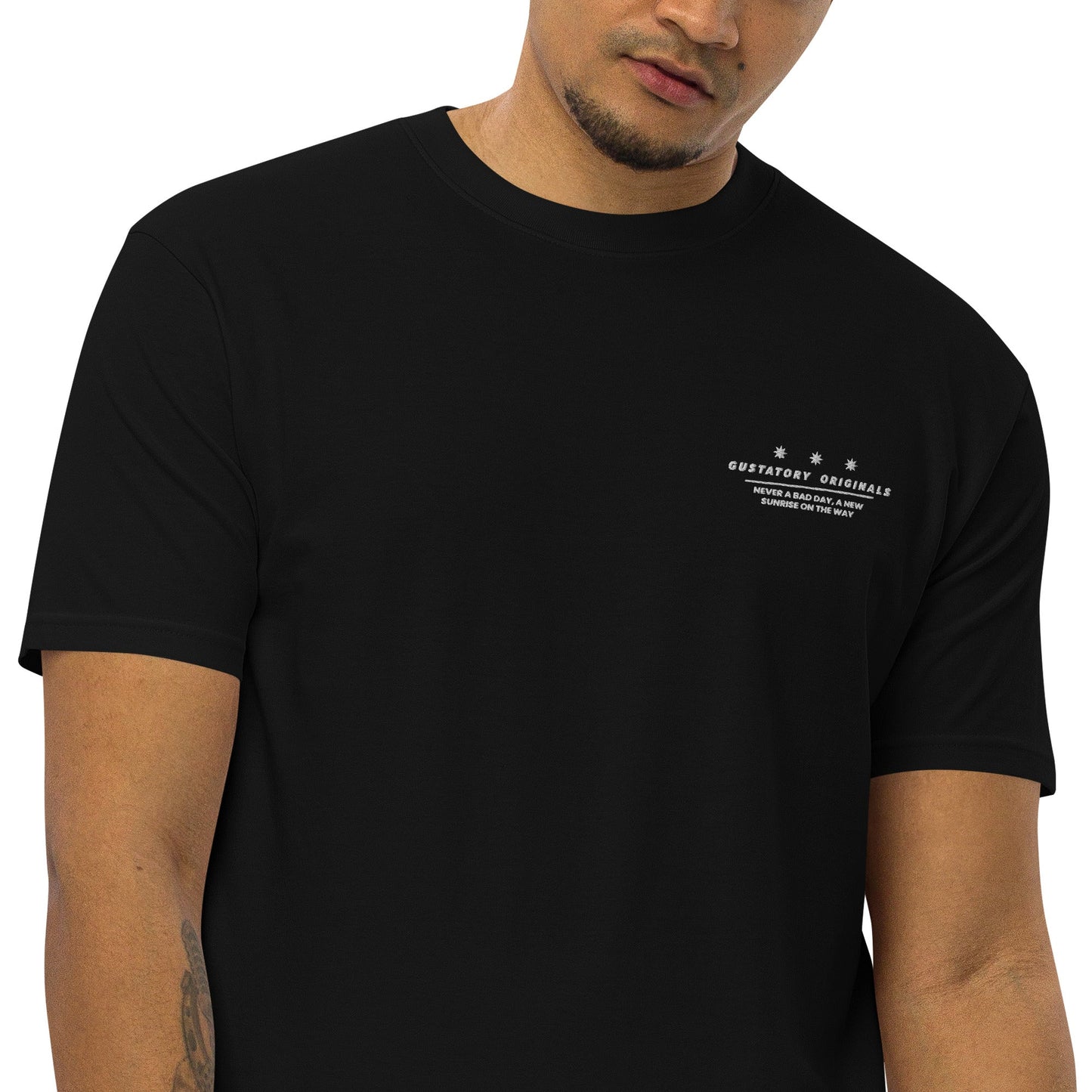 GUSTATORY Originals Good Taste... Heavy Cotton Embroidered T-Shirt