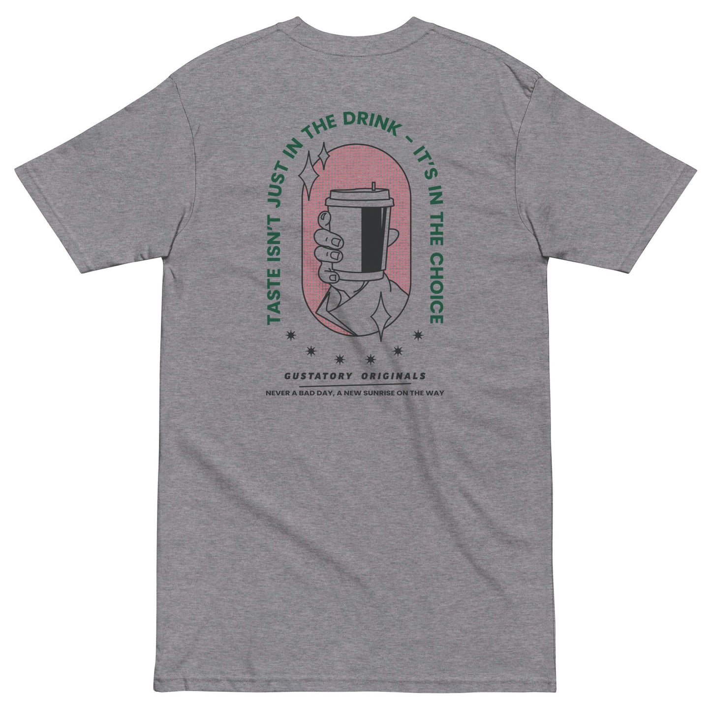 GUSTATORY Originals Good Taste... Heavy Cotton Embroidered T-Shirt