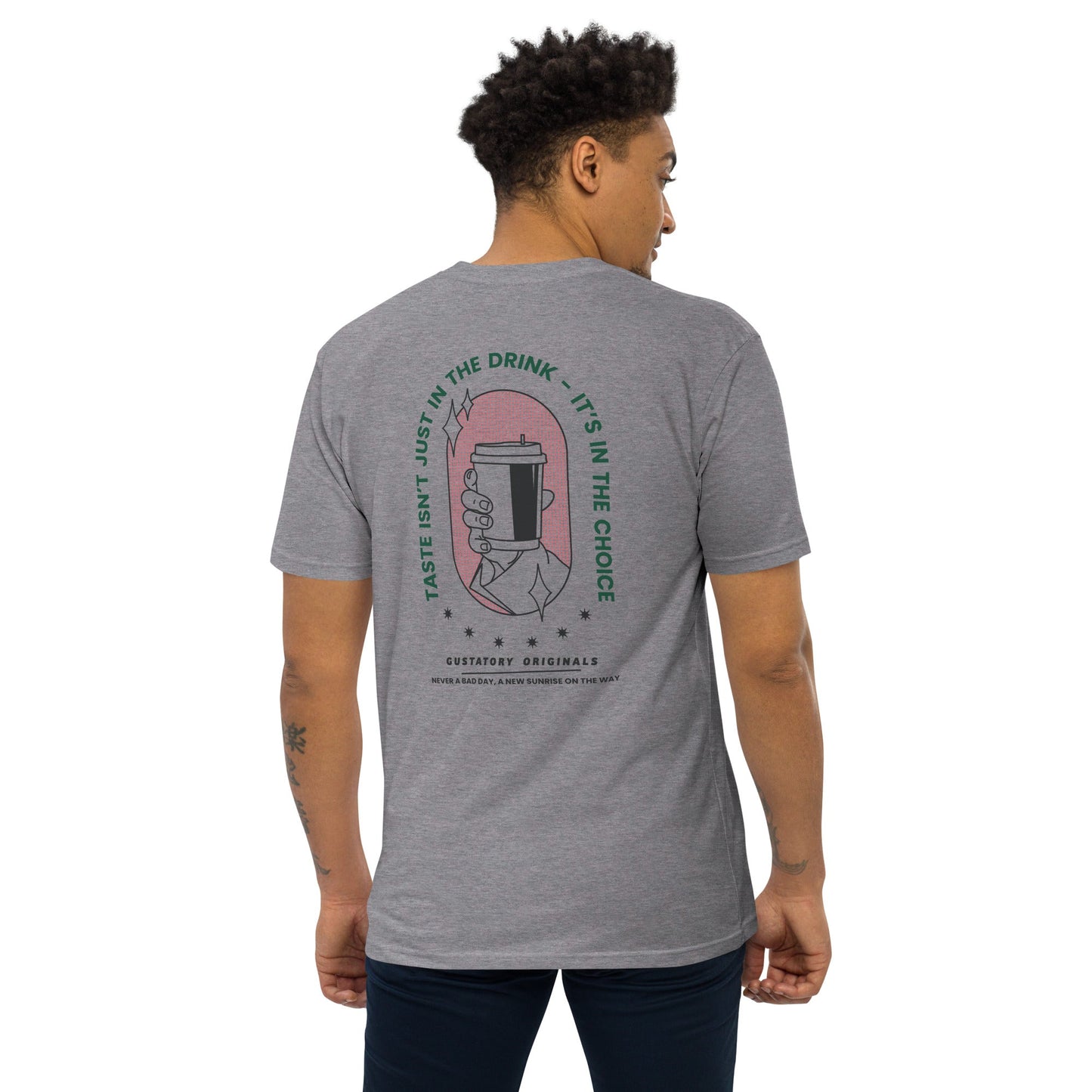 GUSTATORY Originals Good Taste... Heavy Cotton Embroidered T-Shirt
