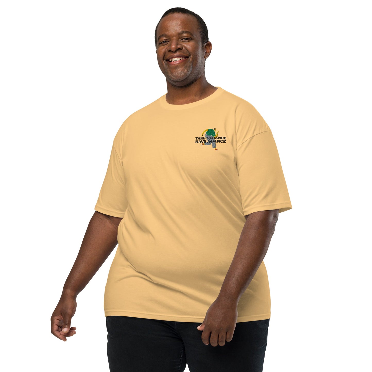 Take A Chance Have A Dance DISCO! Oversized Cotton Embroidered T-Shirt