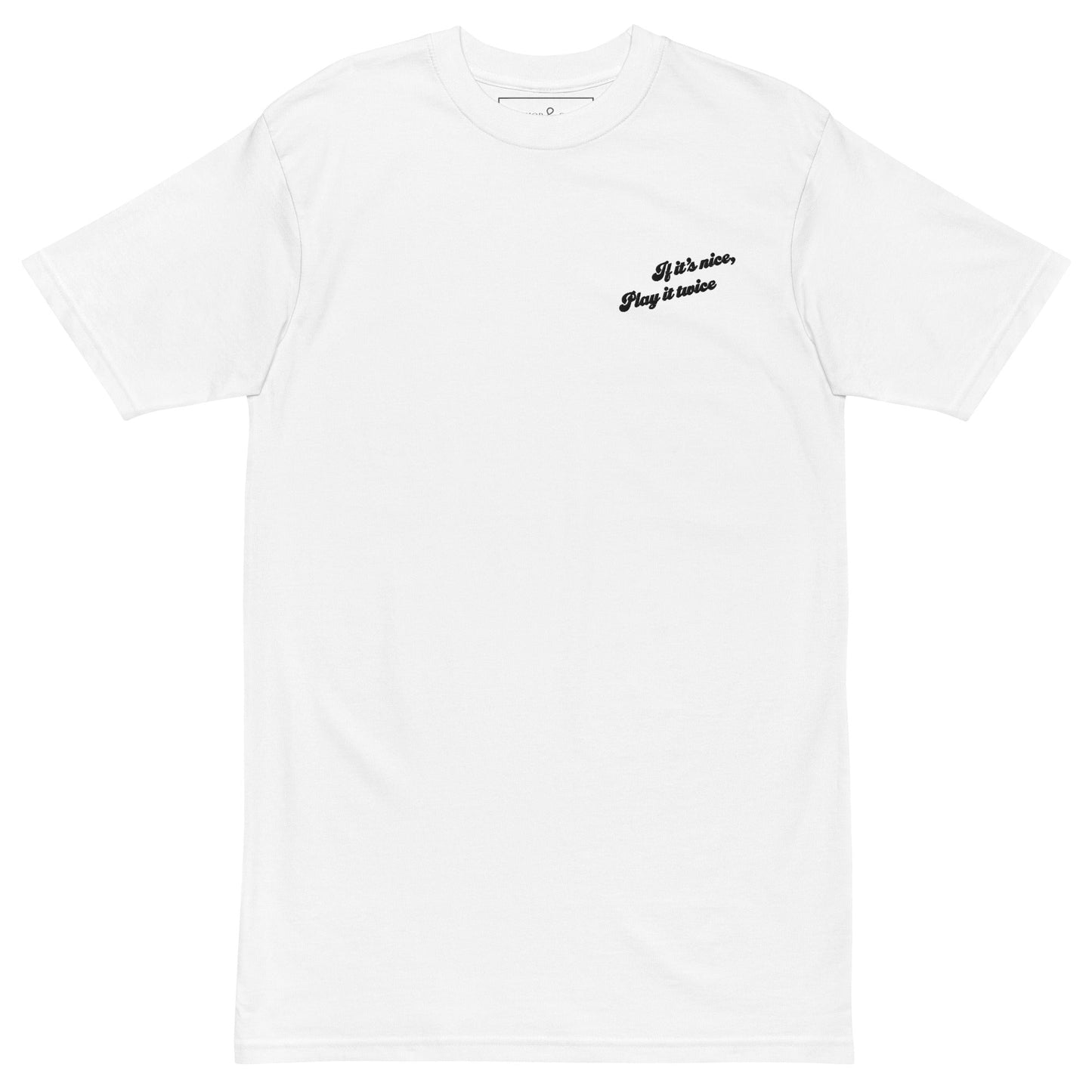 If It's Nice Play It Twice DISCO! Cotton Embroidered Oversized T-Shirt