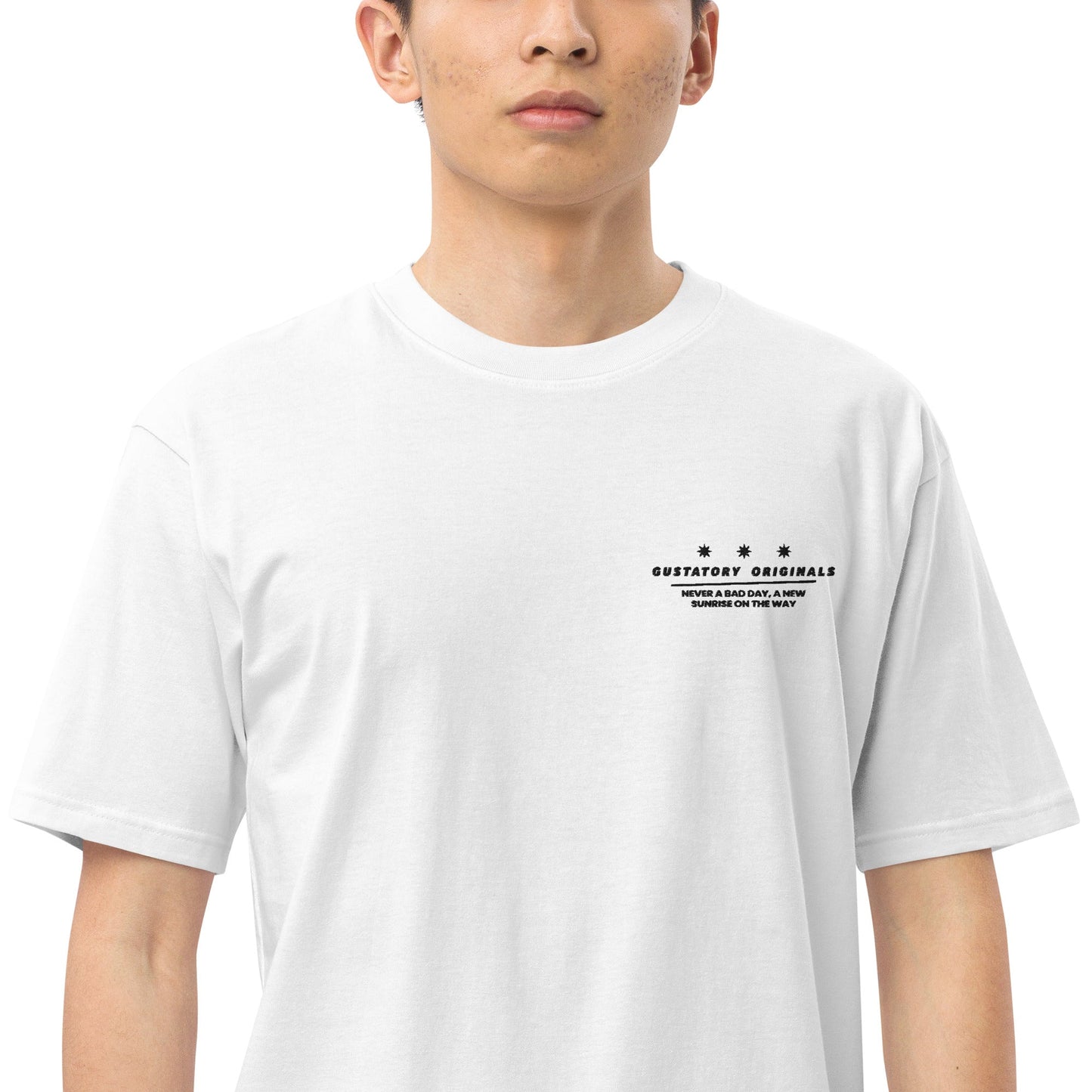 GUSTATORY Originals Good Taste... Heavy Cotton Embroidered T-Shirt