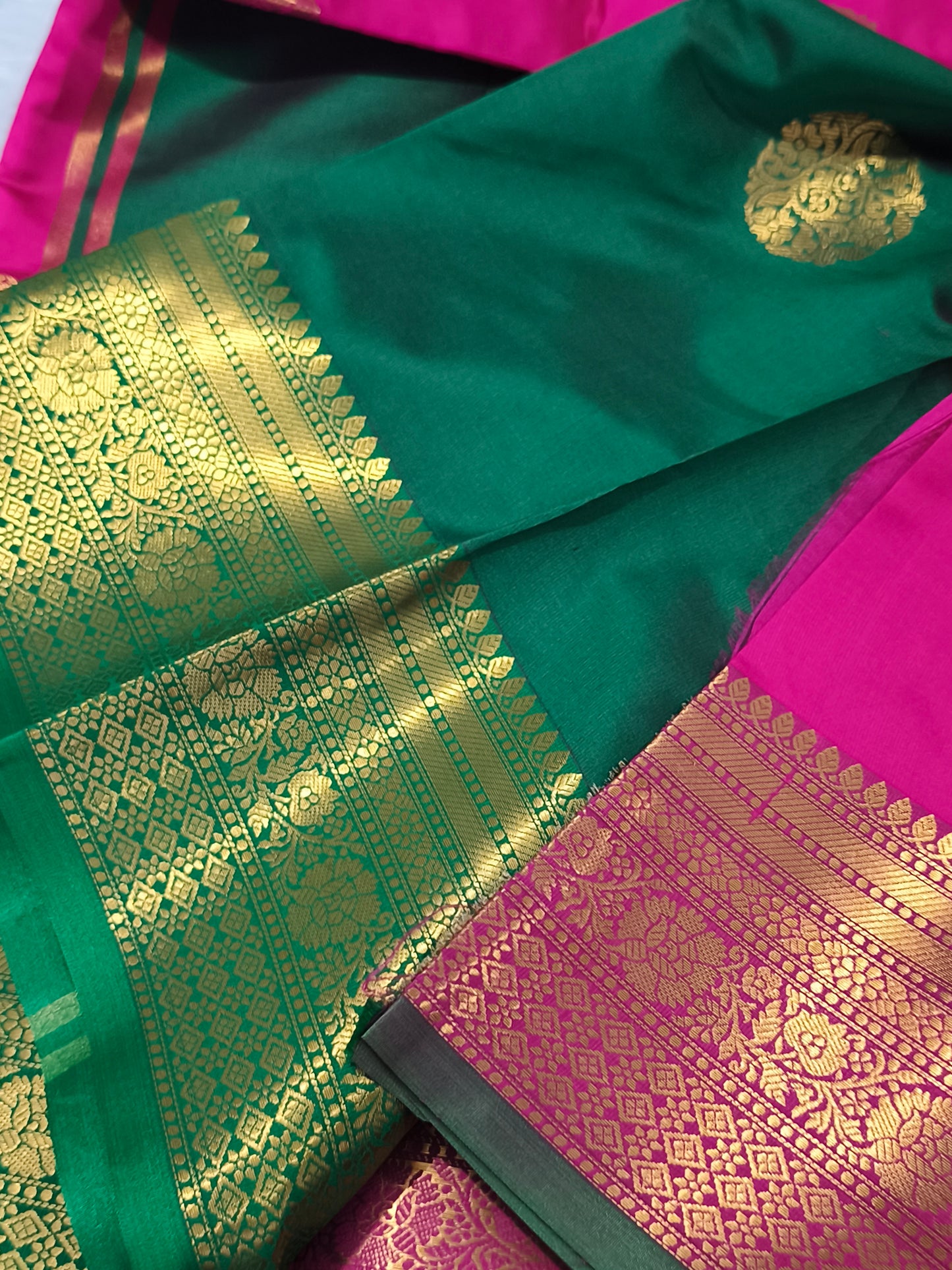 Luxury Semi Soft Silk Saree (Pink)