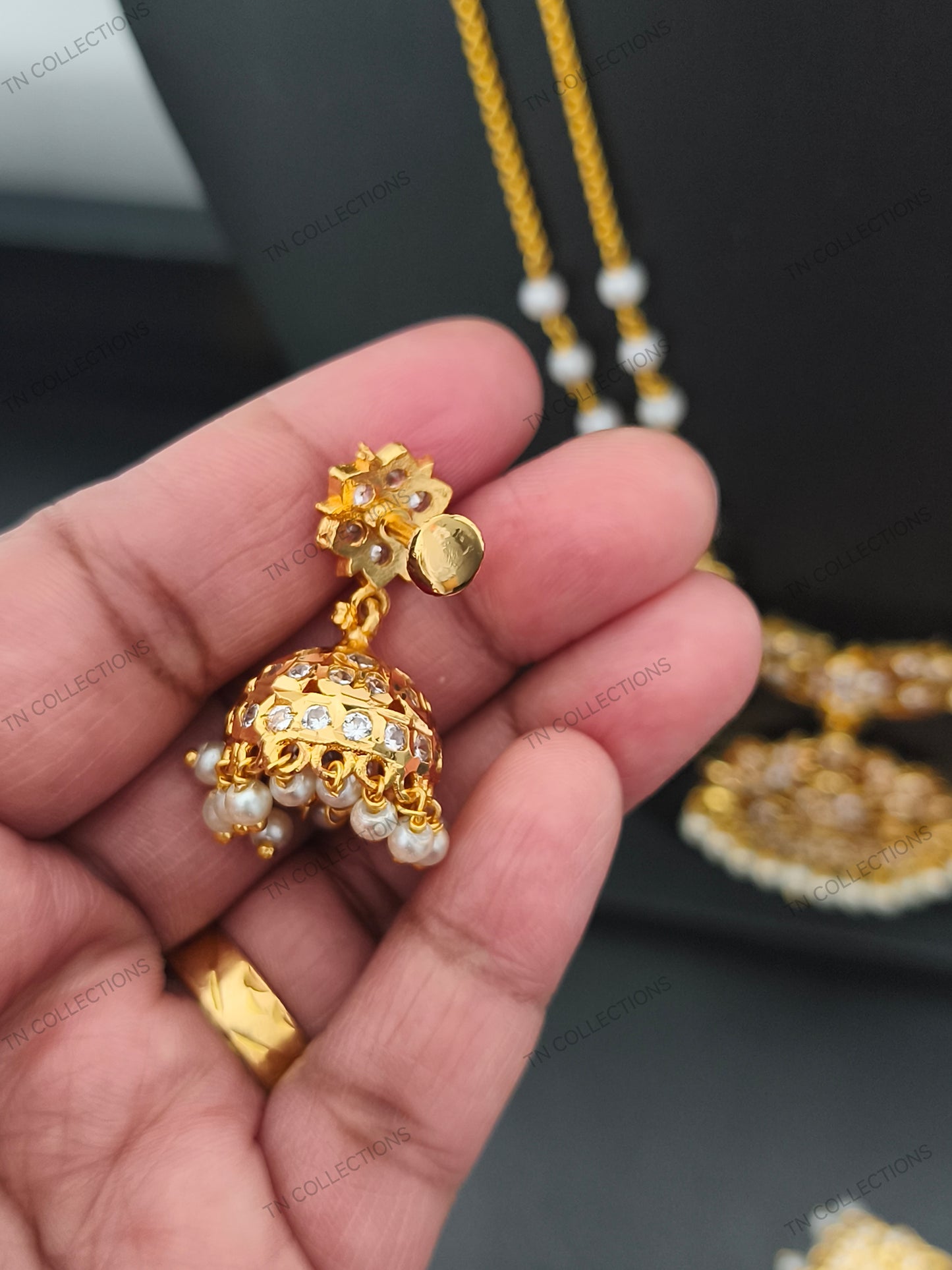 Micro Gold Plated Traditional Set (Full White stones)
