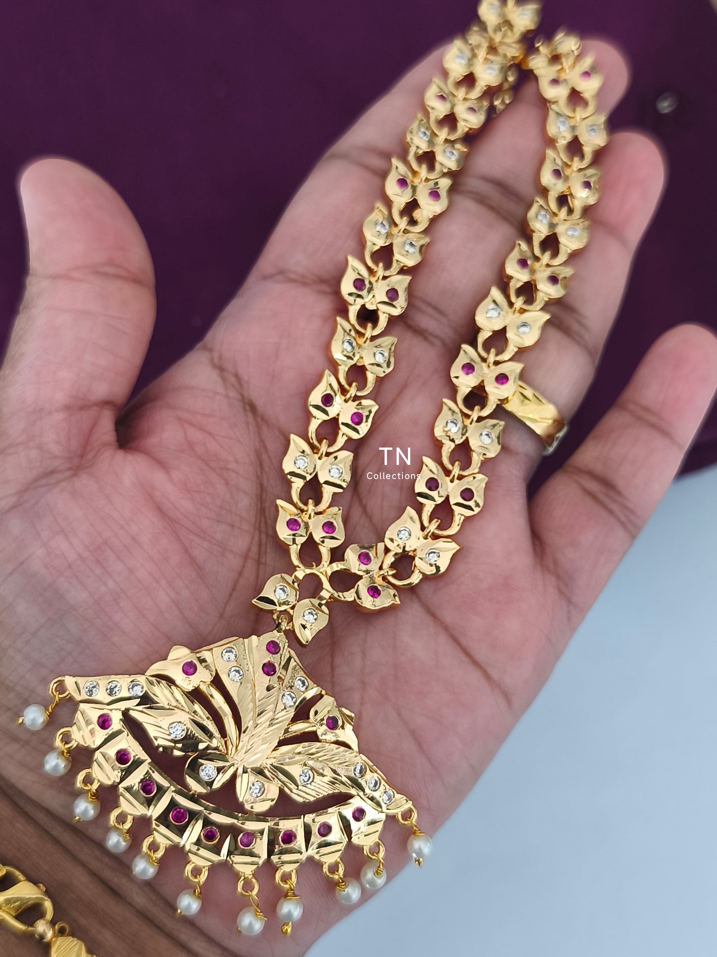 Traditional Micro gold plated cz Attiyal
