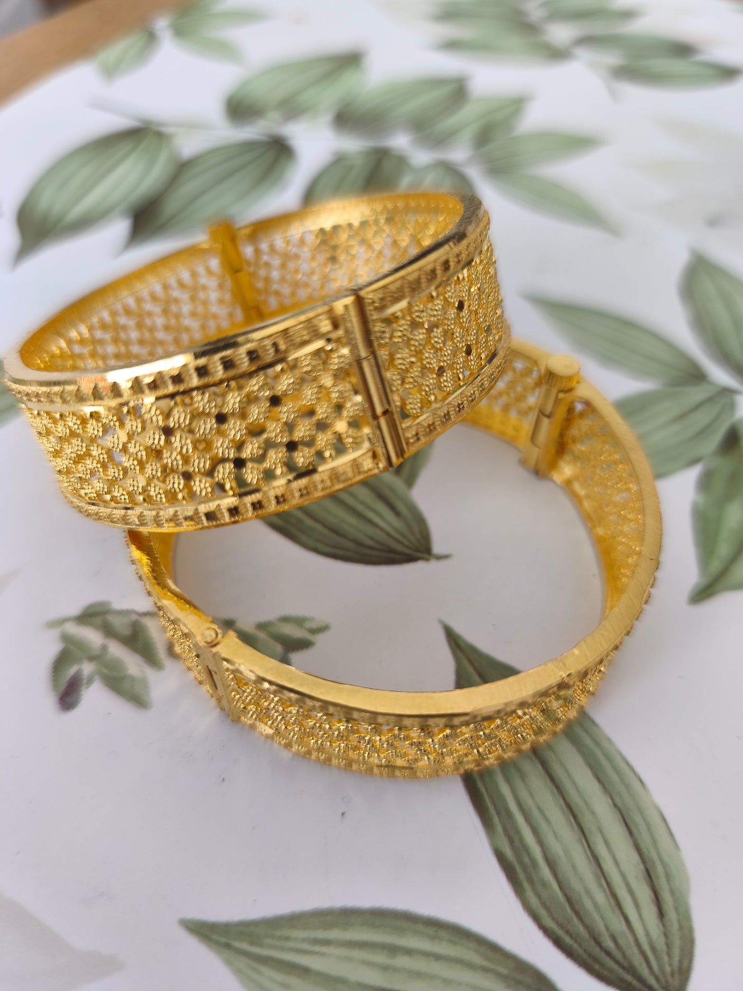 One gram gold Screw Bangles