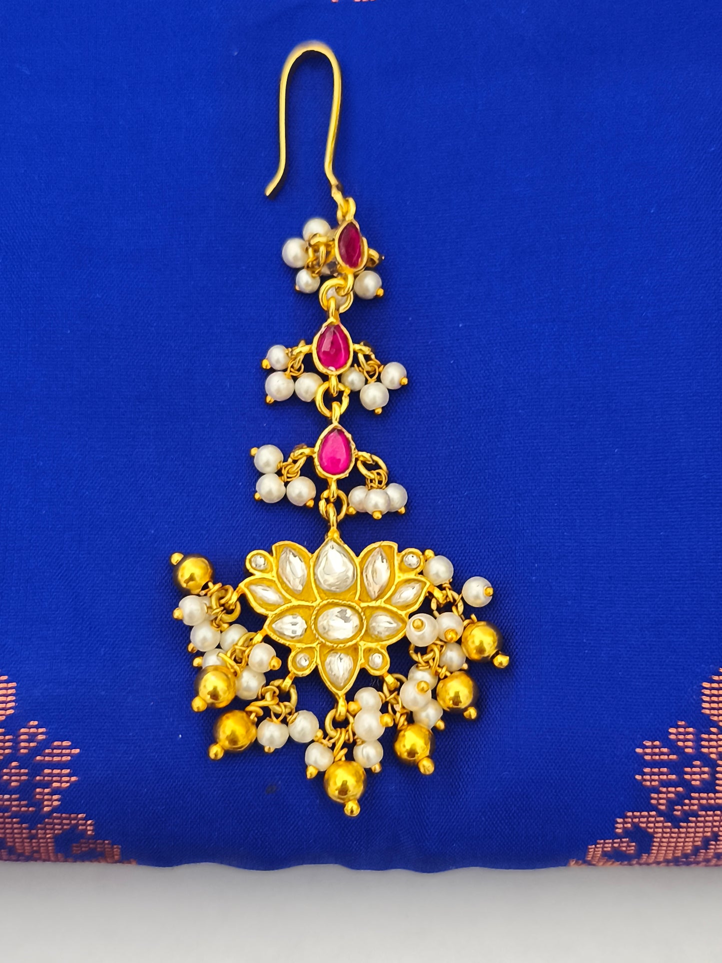 Matte Finish Jadu kundan stone Tikka