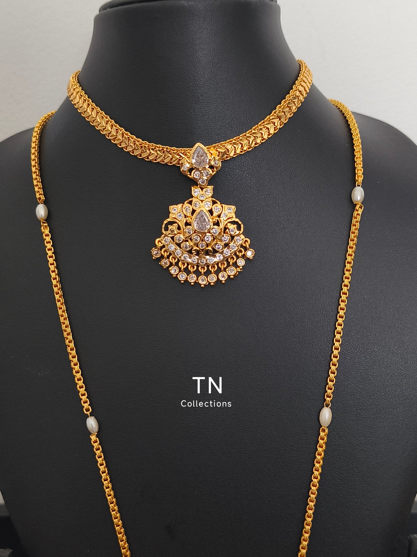 Micro gold plated Traditional Attiyal with pathakkam set