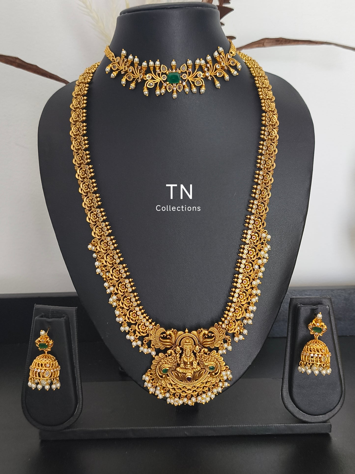 Antique Matte Finish Semi Bridal set