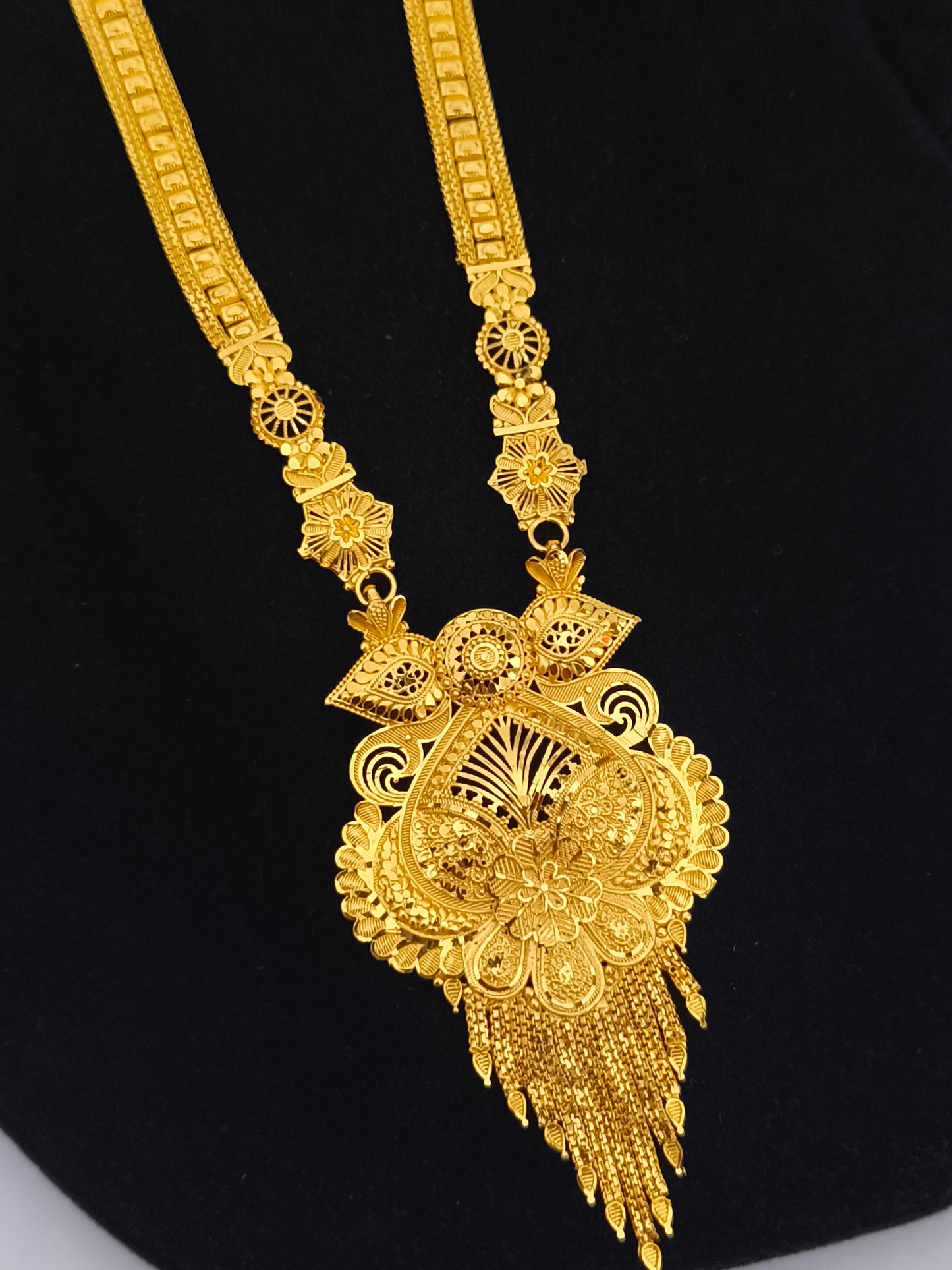 One gram gold forming Long Haaram