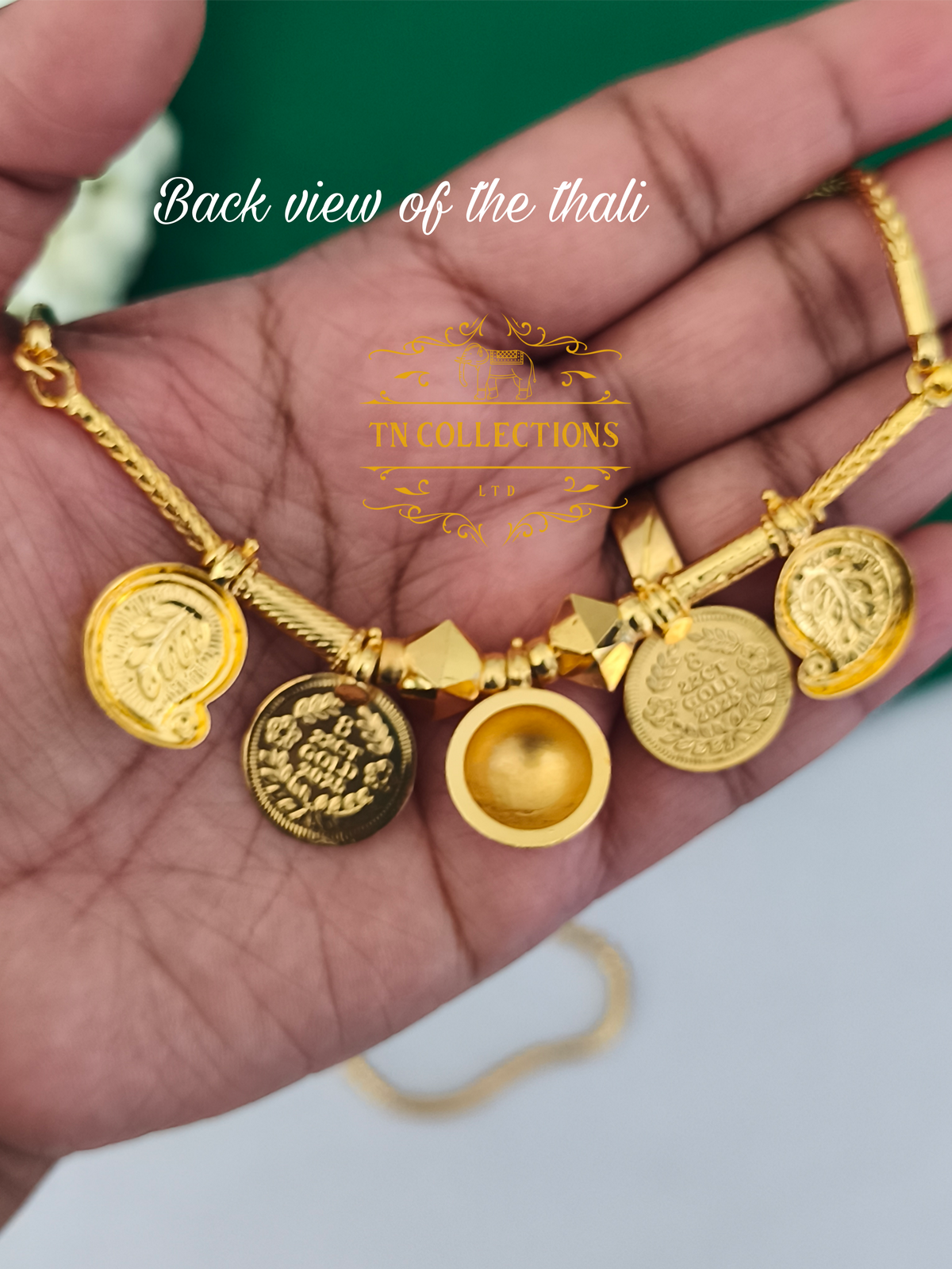 One gram gold plated Traditional Southindian style Thalichain (Thirumangalyam)