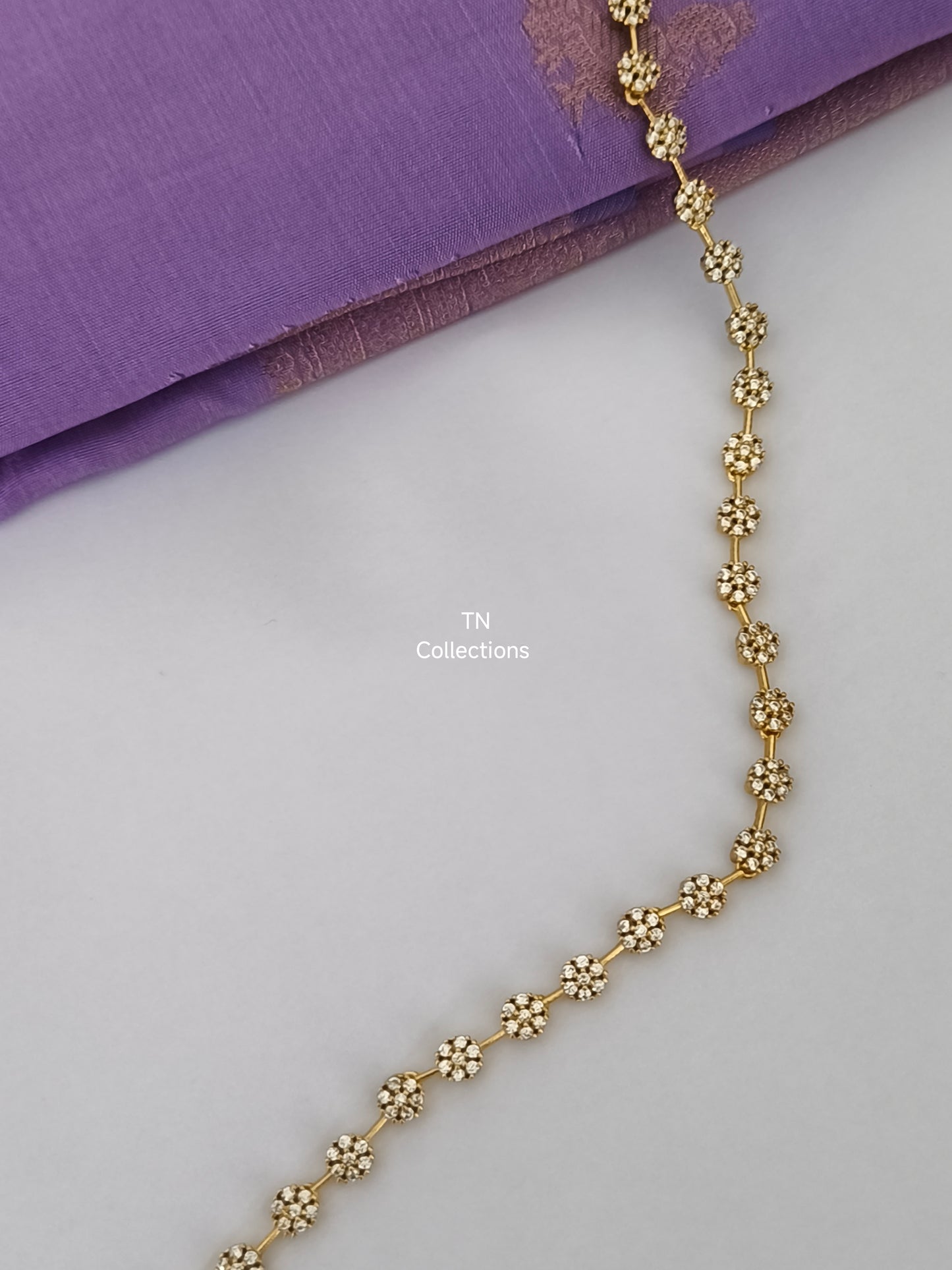 Trendy Gold Finish Hip Chain