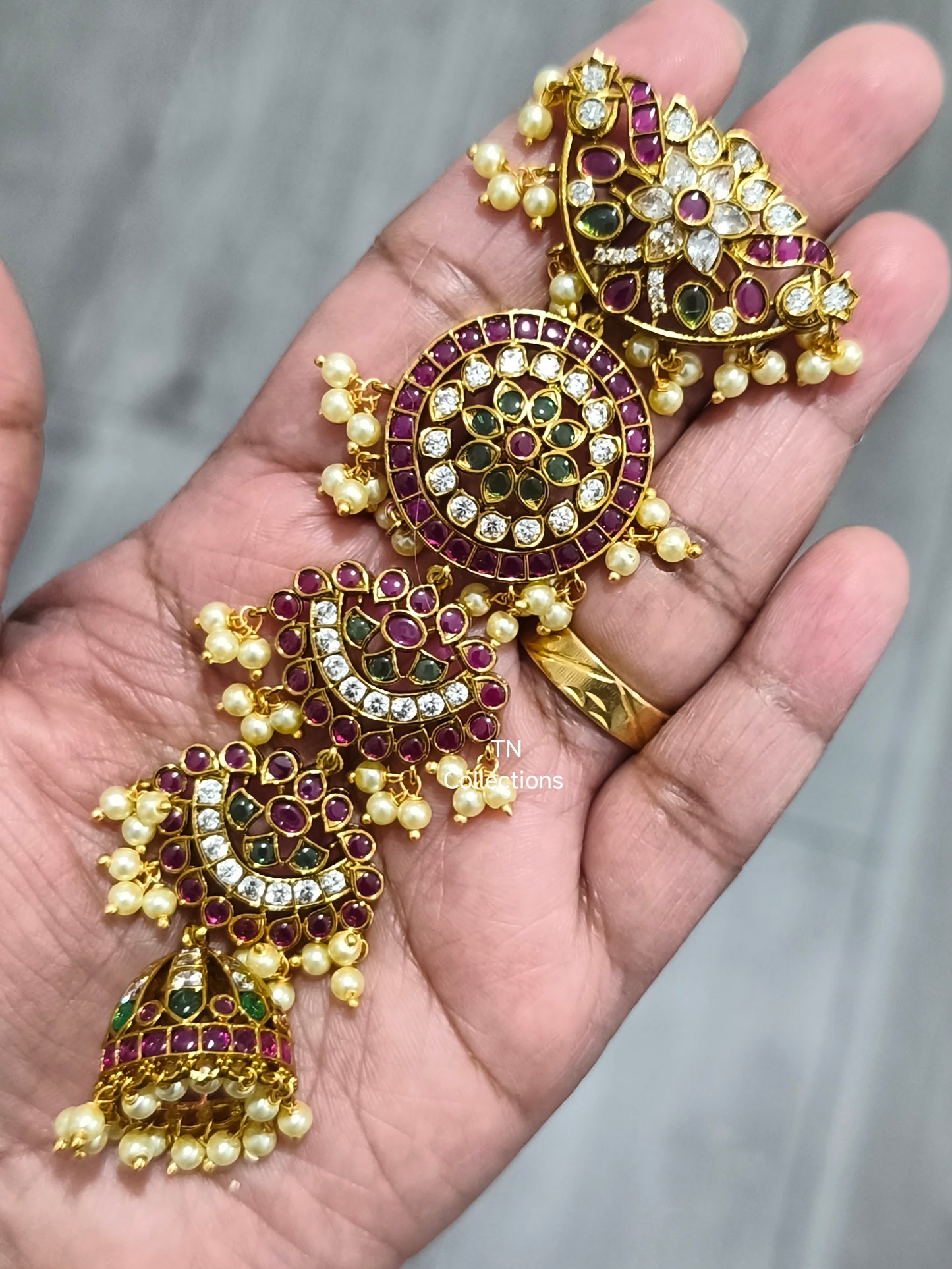 Antique Polish Real kemp Hair accessories (Rakodi)