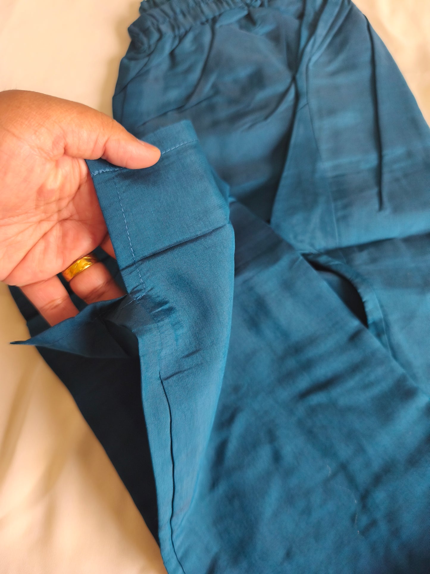 Teal blue Readymade Shalwar