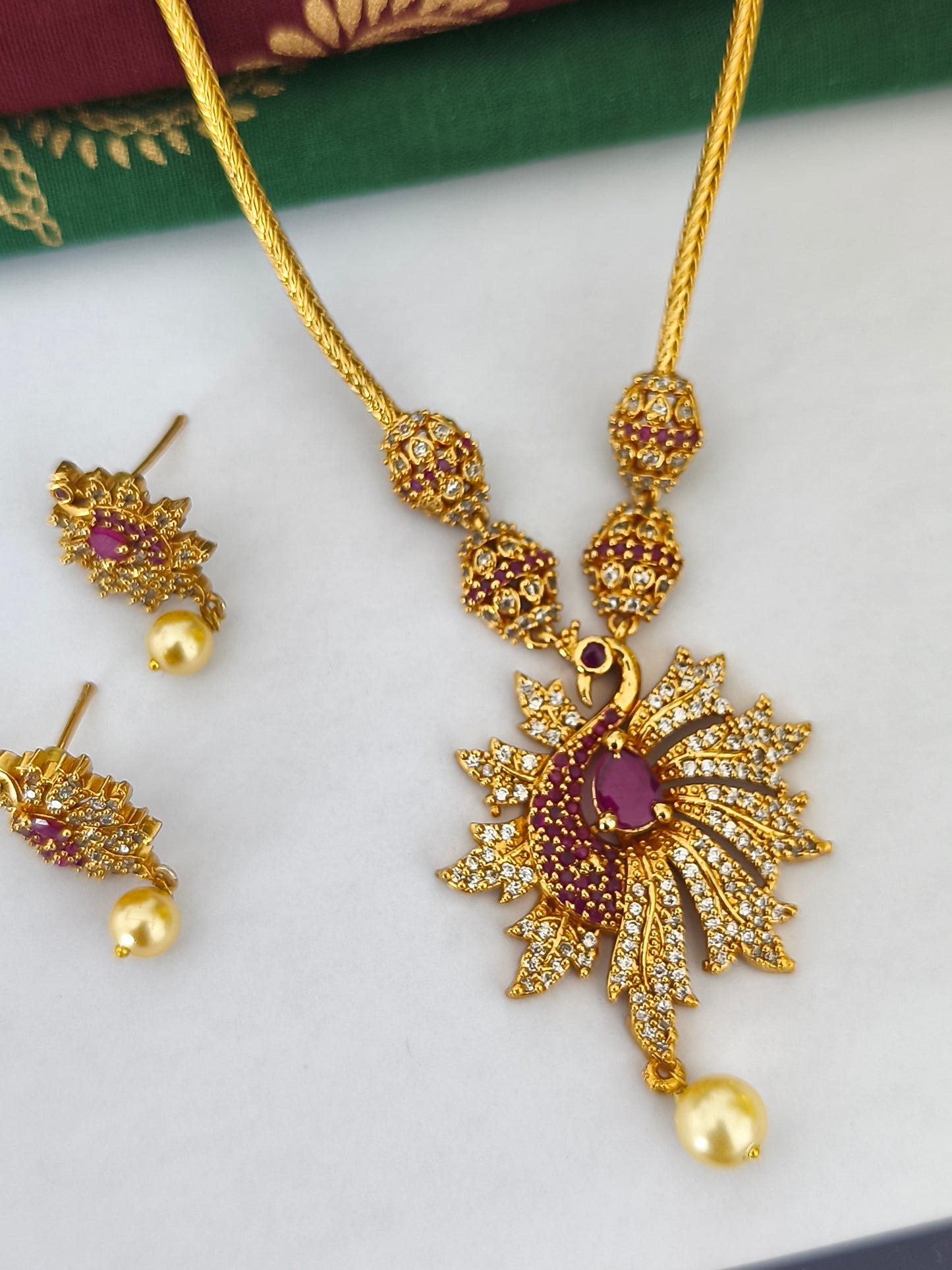 Micro gold Necklace set