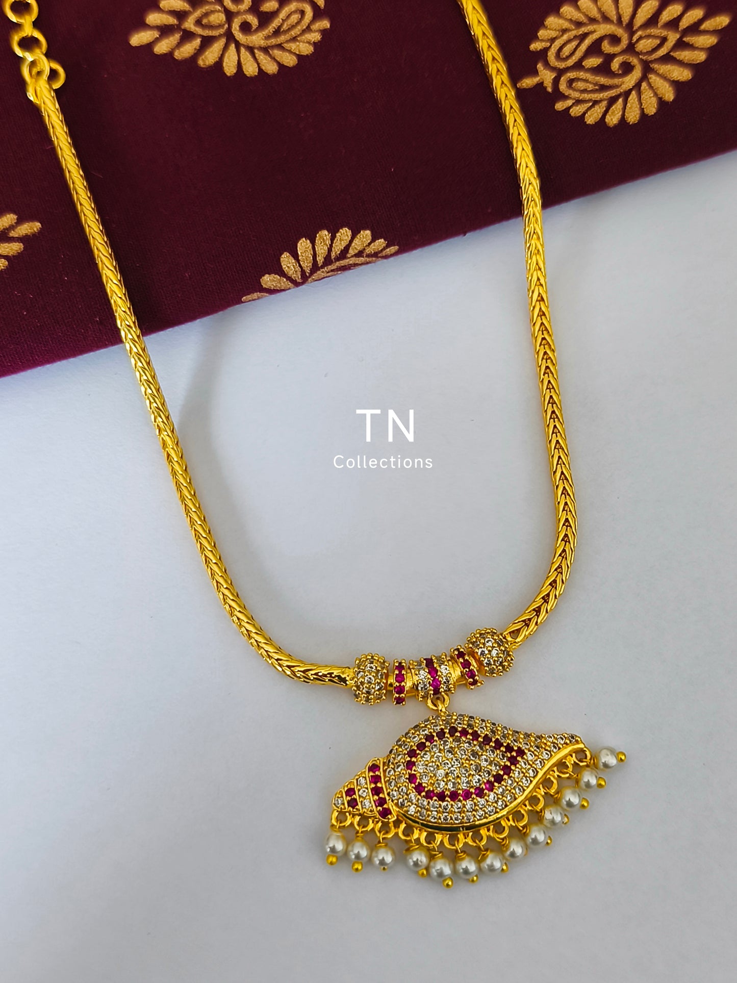 Micro gold plated Traditional sangu Attiyal