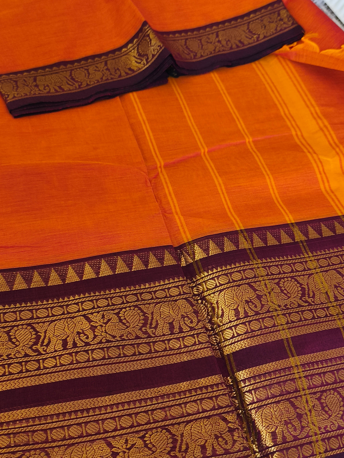 Pure Kanchi Cotton Saree