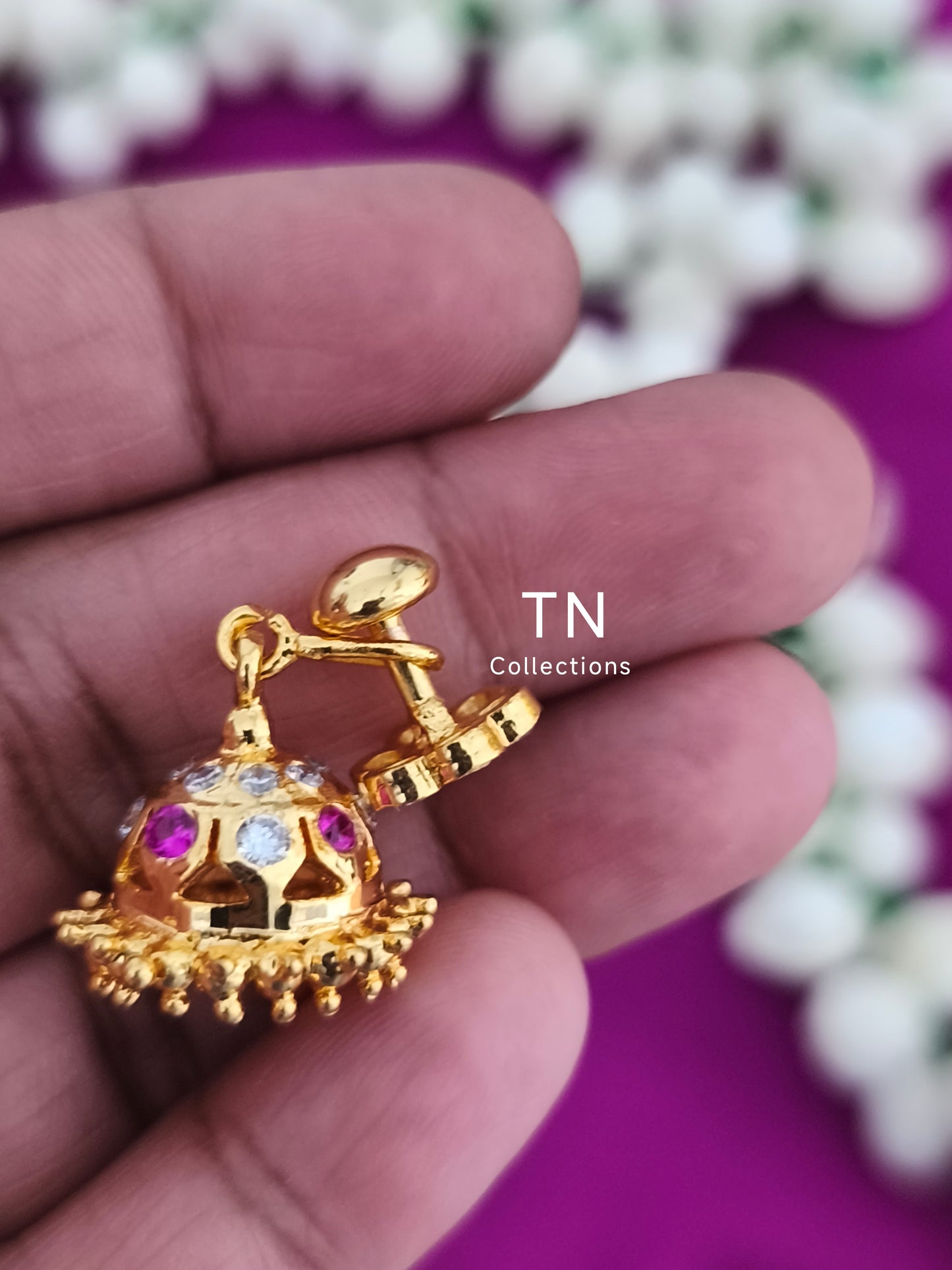 Micro gold plated Traditional earrings small