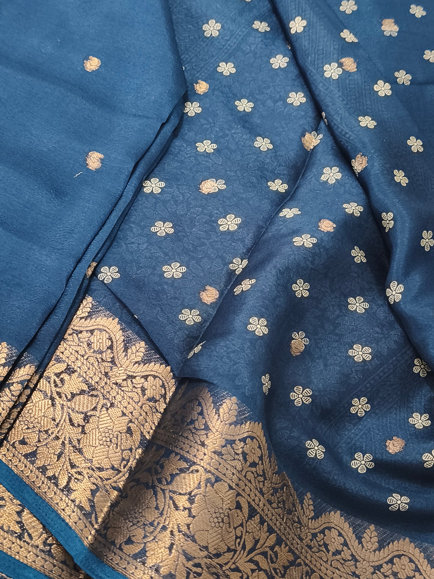 Soft Georgette saree (Blue)