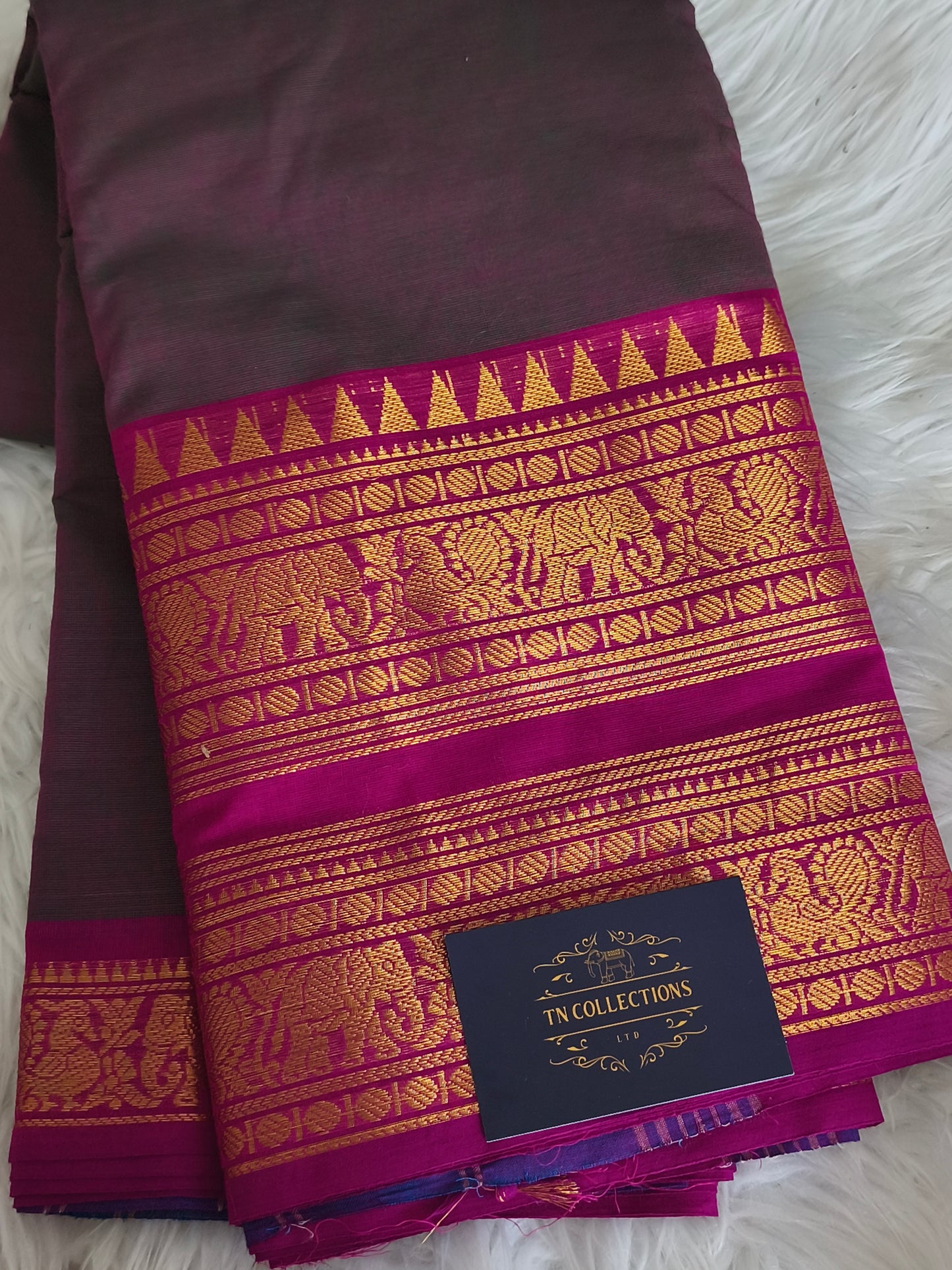 Pure handloom kanchi cotton saree