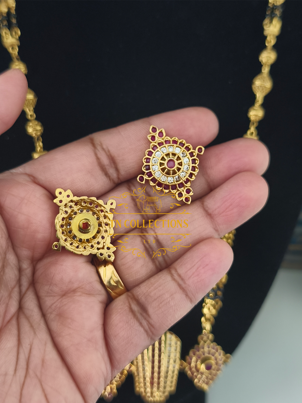 Antique Polish CZ AD Mangalsutra