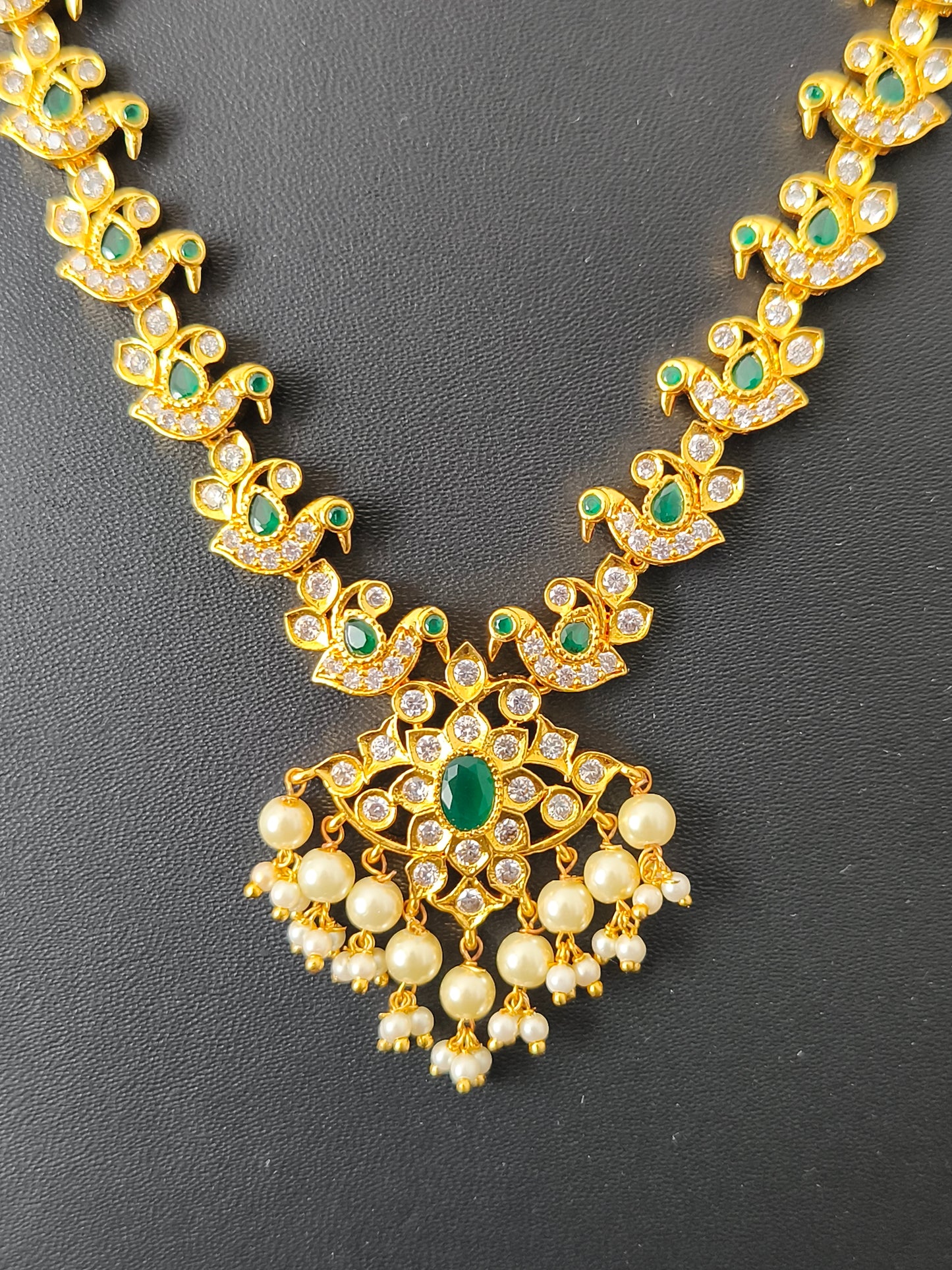 Gold Finish Necklace (Attiyal)
