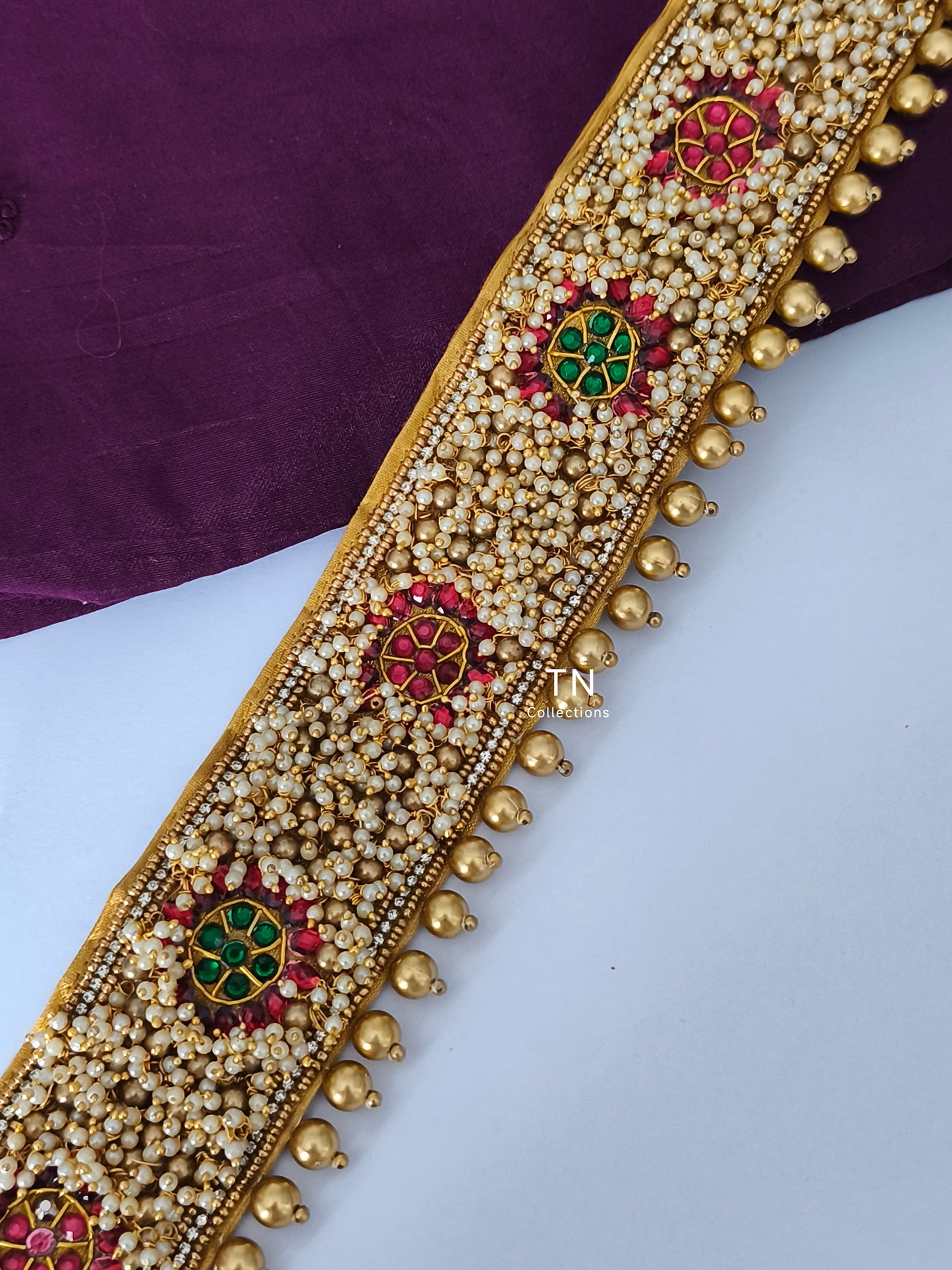 Bridal Beaded Hip Belt