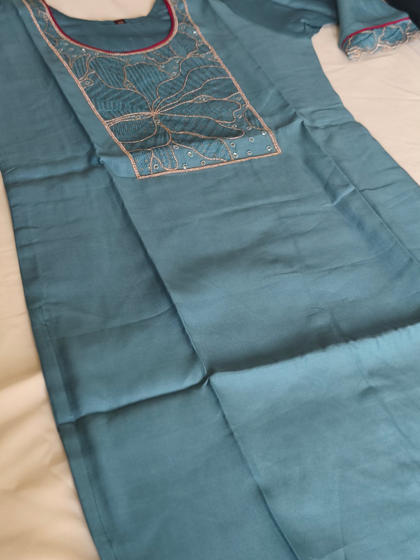 Readymade 3pcs Shalwar with bottom and duppatta