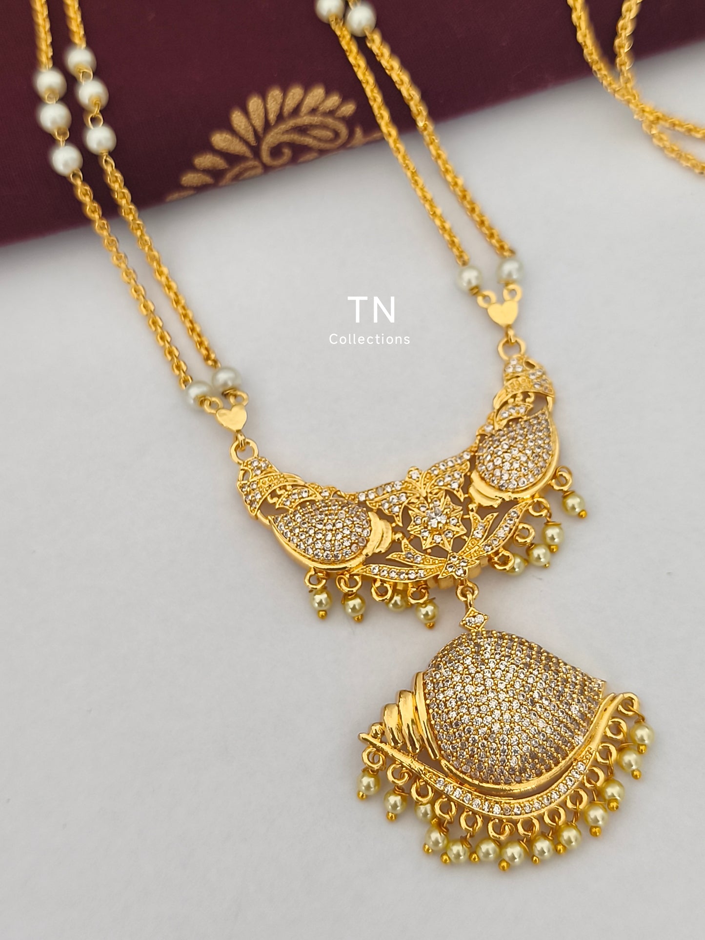 Sangu Design Traditional Semi Bridal set