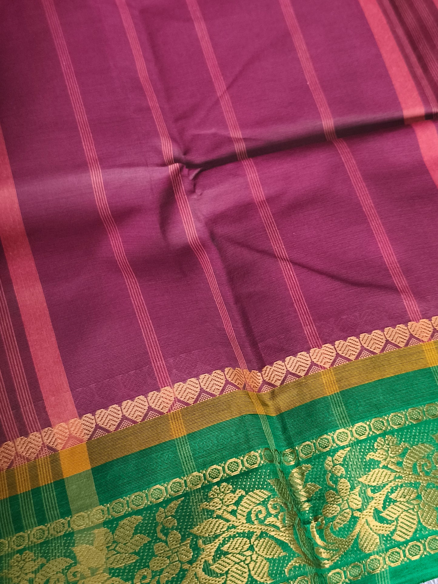 Chettinad Cotton Saree with Kalamkarai blouse material