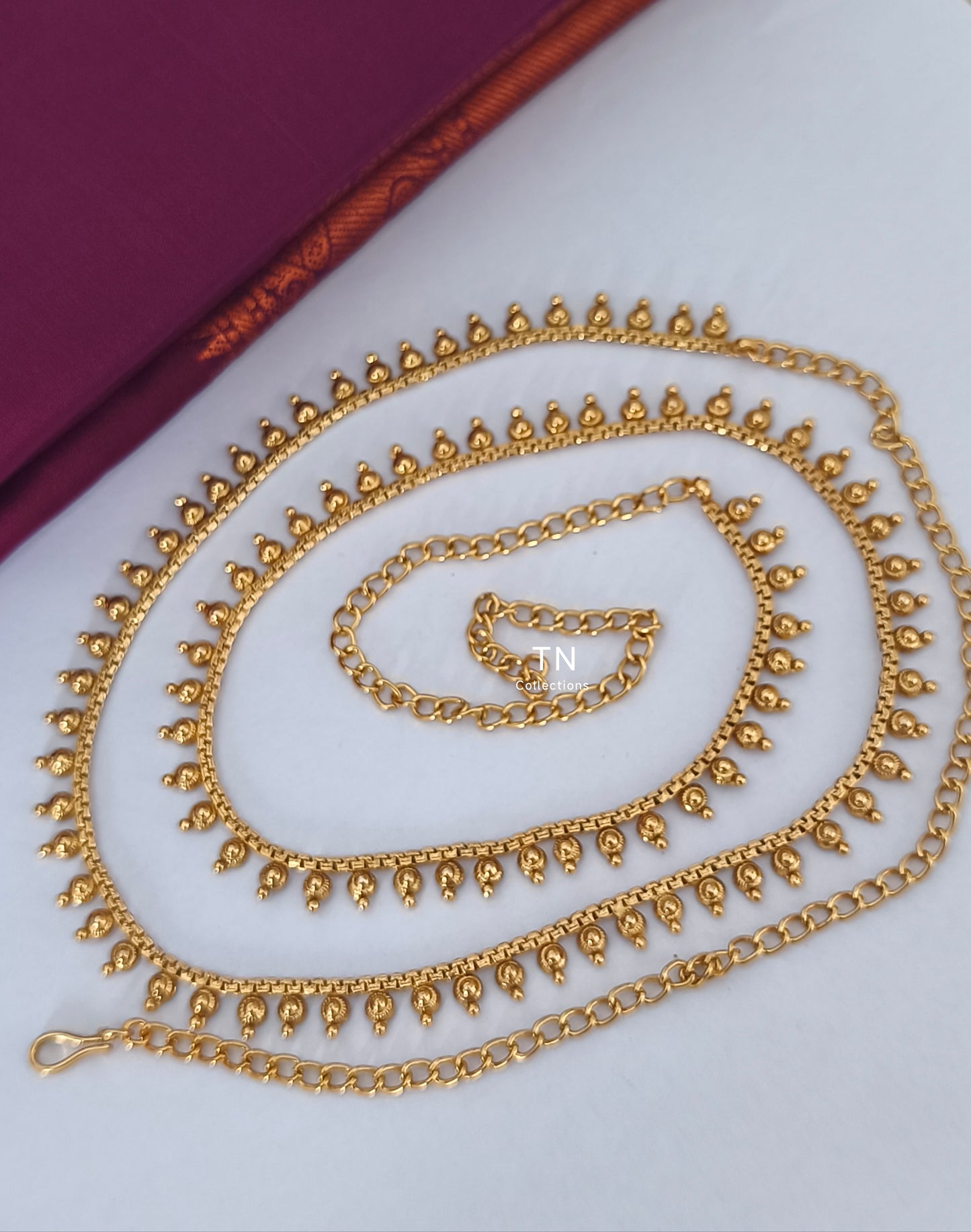 Antique Polish Simple Hip Chain