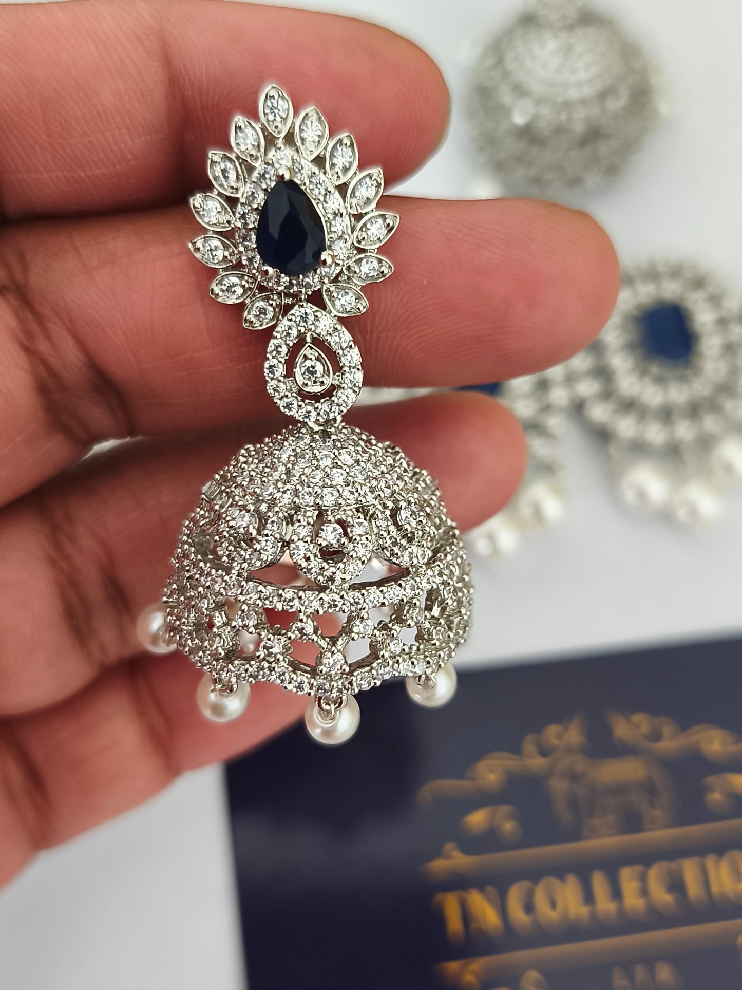 Silver Finish Choker necklace set