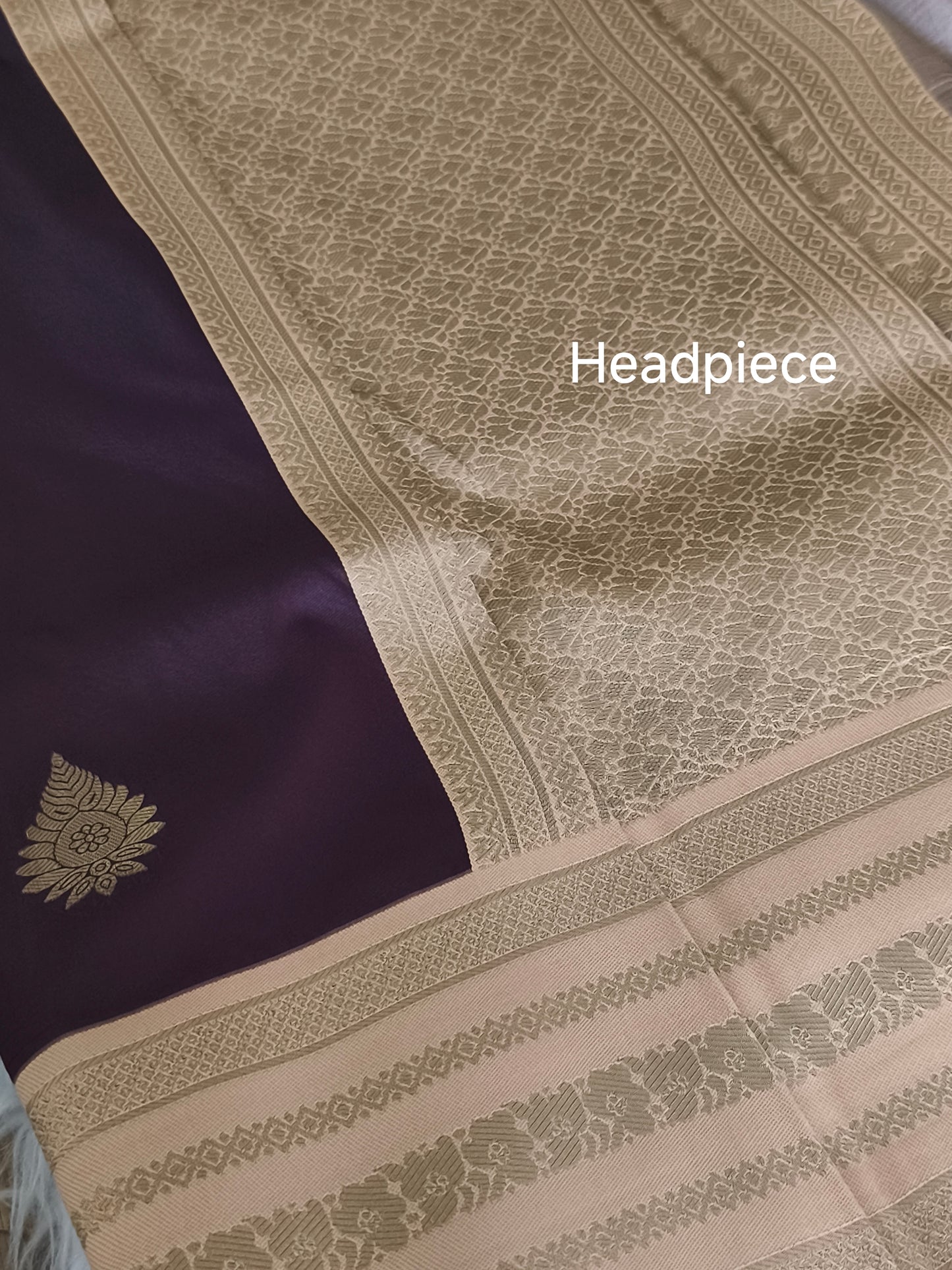 Kanchi Semi Silk saree with contrast blouse and rich pallu