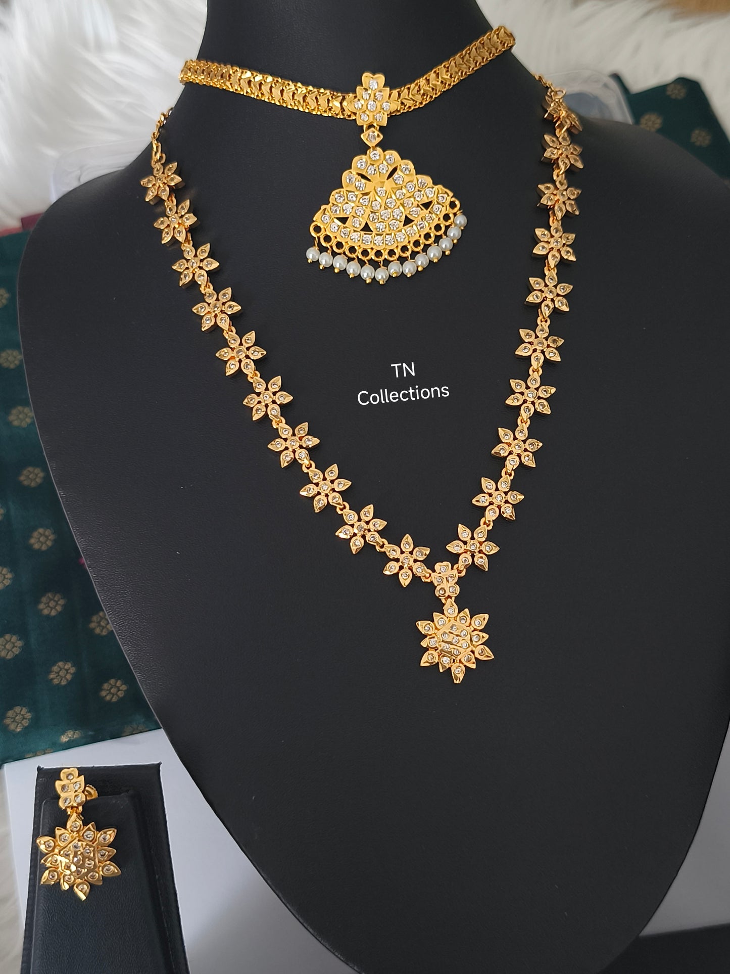 Trendy Micro gold plated Necklace Set