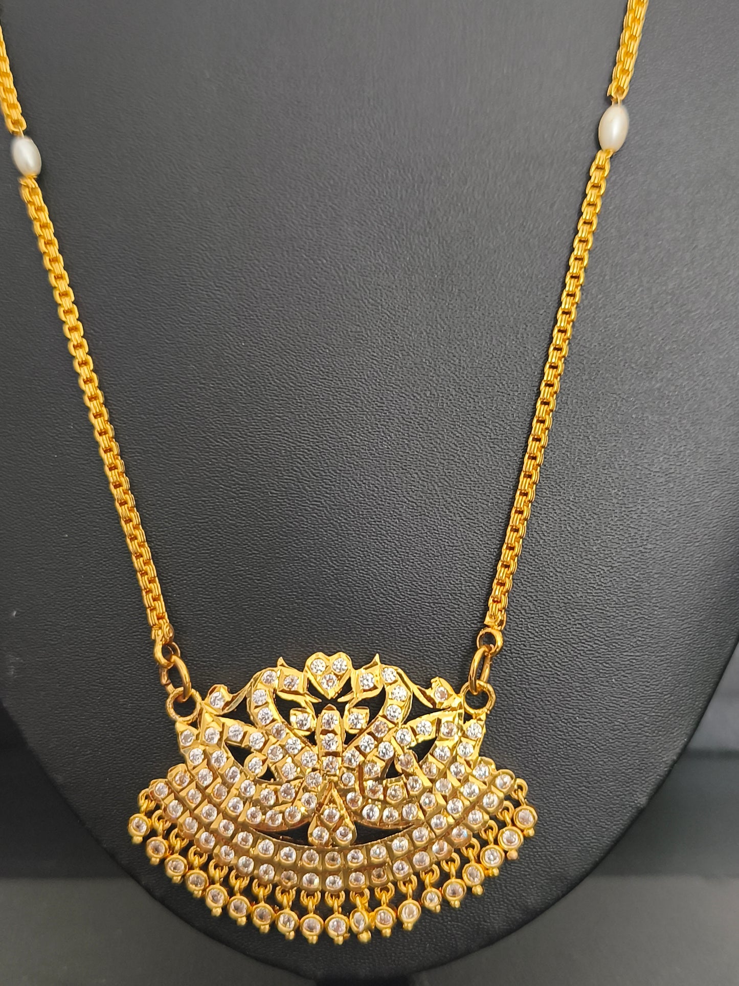 Micro gold plated pathakkam chain
