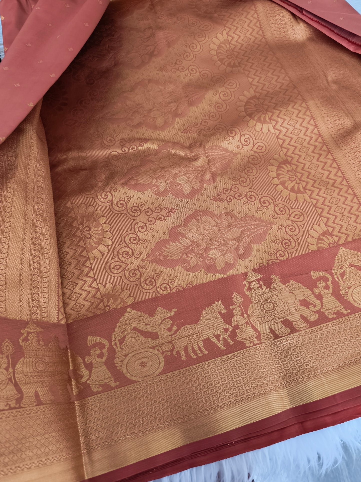 Pallakku Design Soft Silk Saree