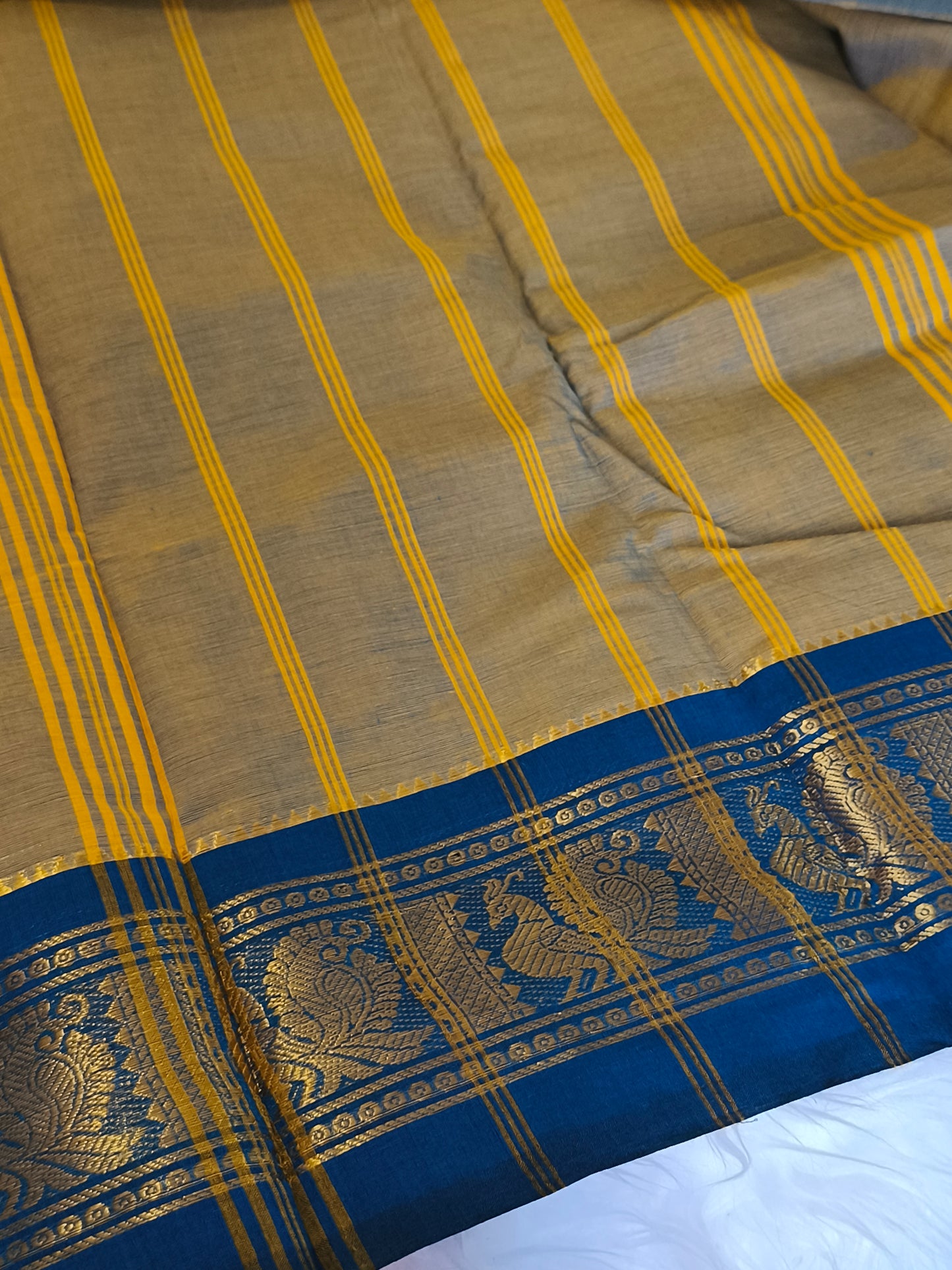 Pure Handloom kanchi cotton saree