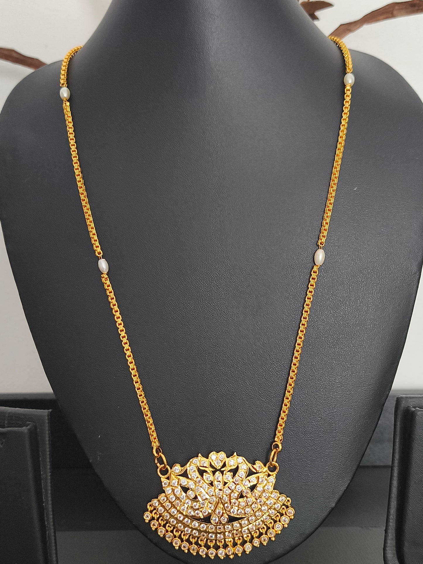 Micro gold plated pathakkam chain