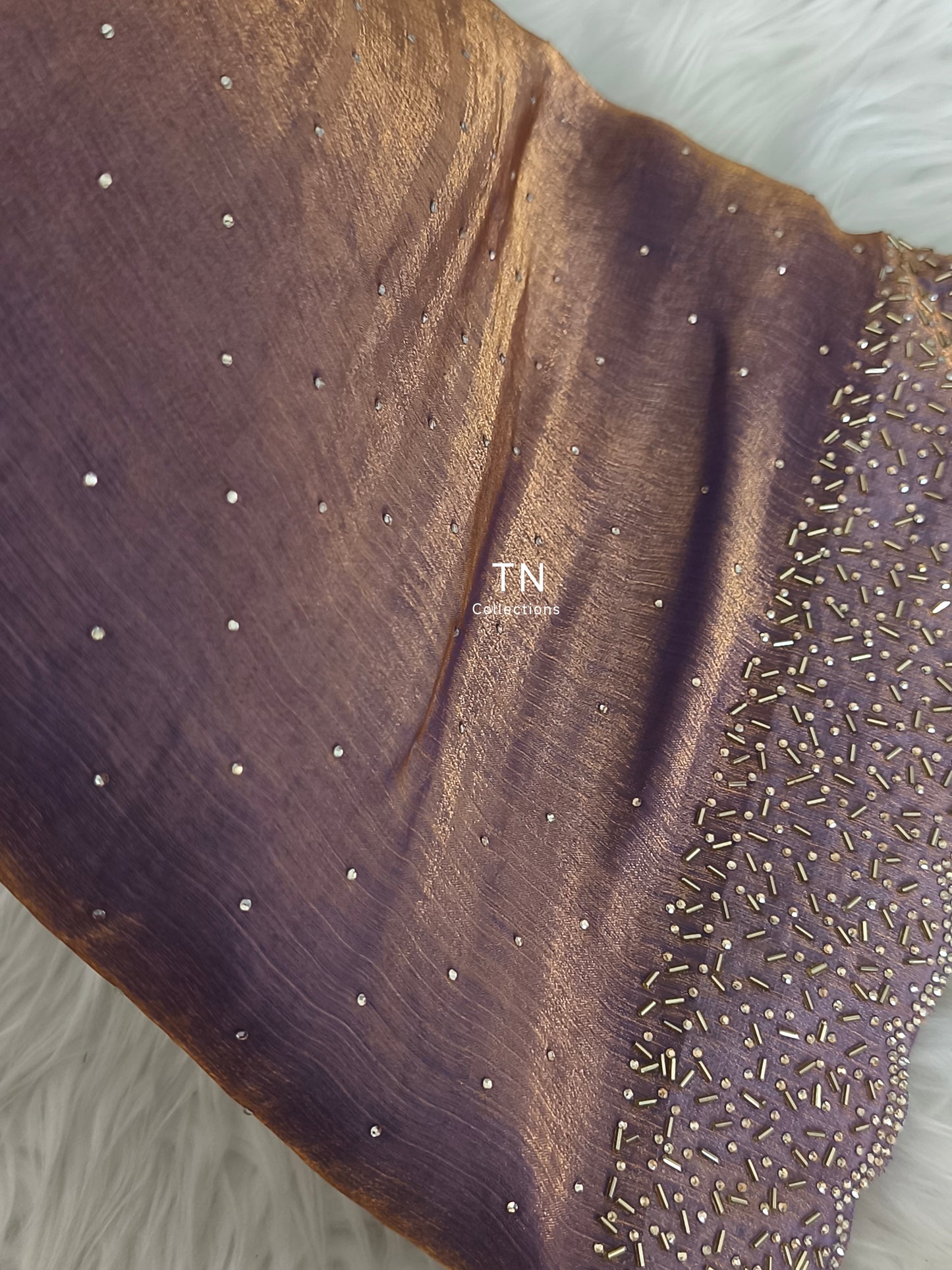 Trendy Space Silk Dual tone Party Saree