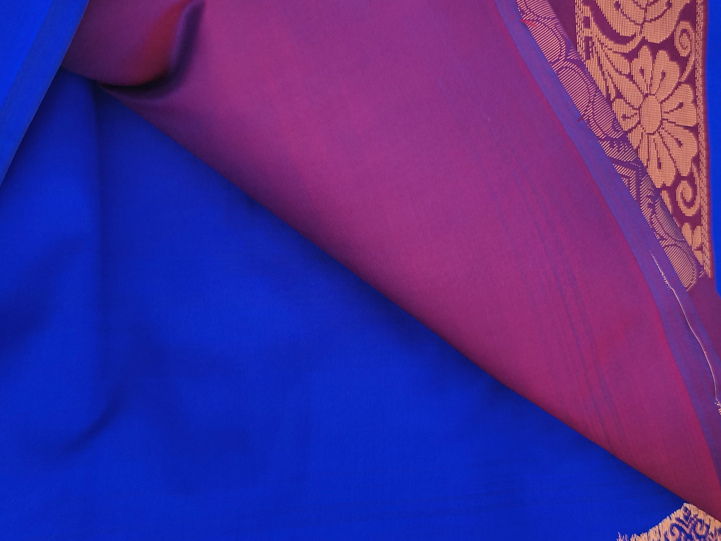 Border less Soft Silk Saree